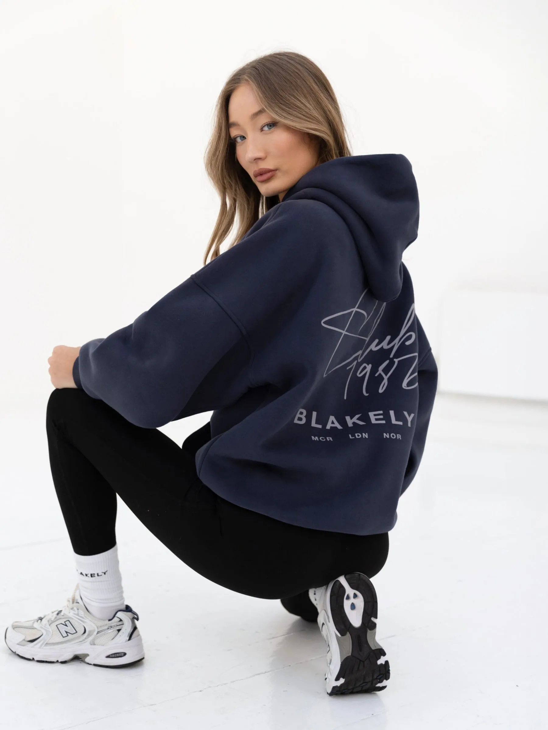 Club Oversized Hoodie - Navy sold by Blakely product image thumbnail 4