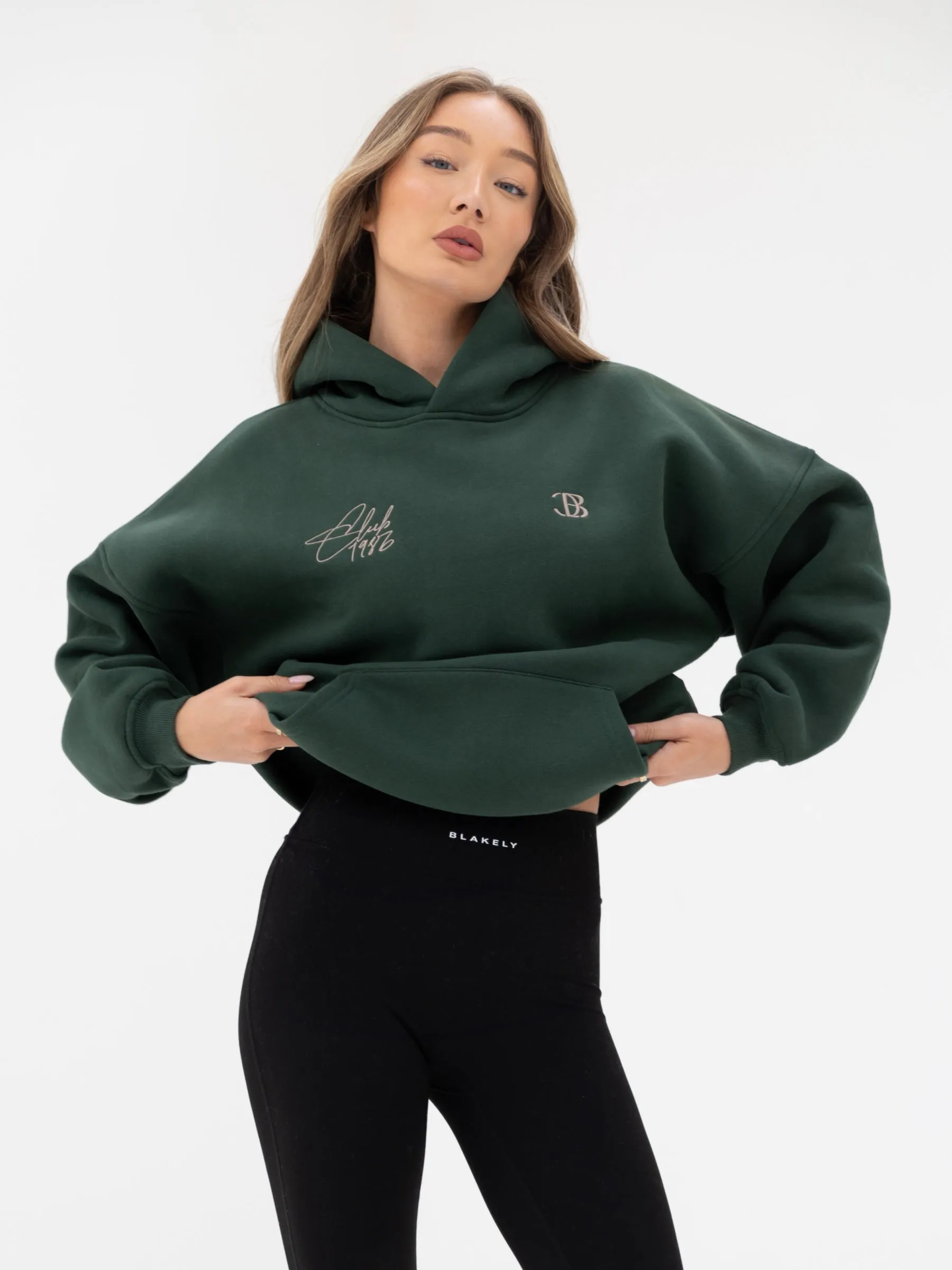 Club Oversized Hoodie - Forest Green sold by Blakely product image thumbnail 2