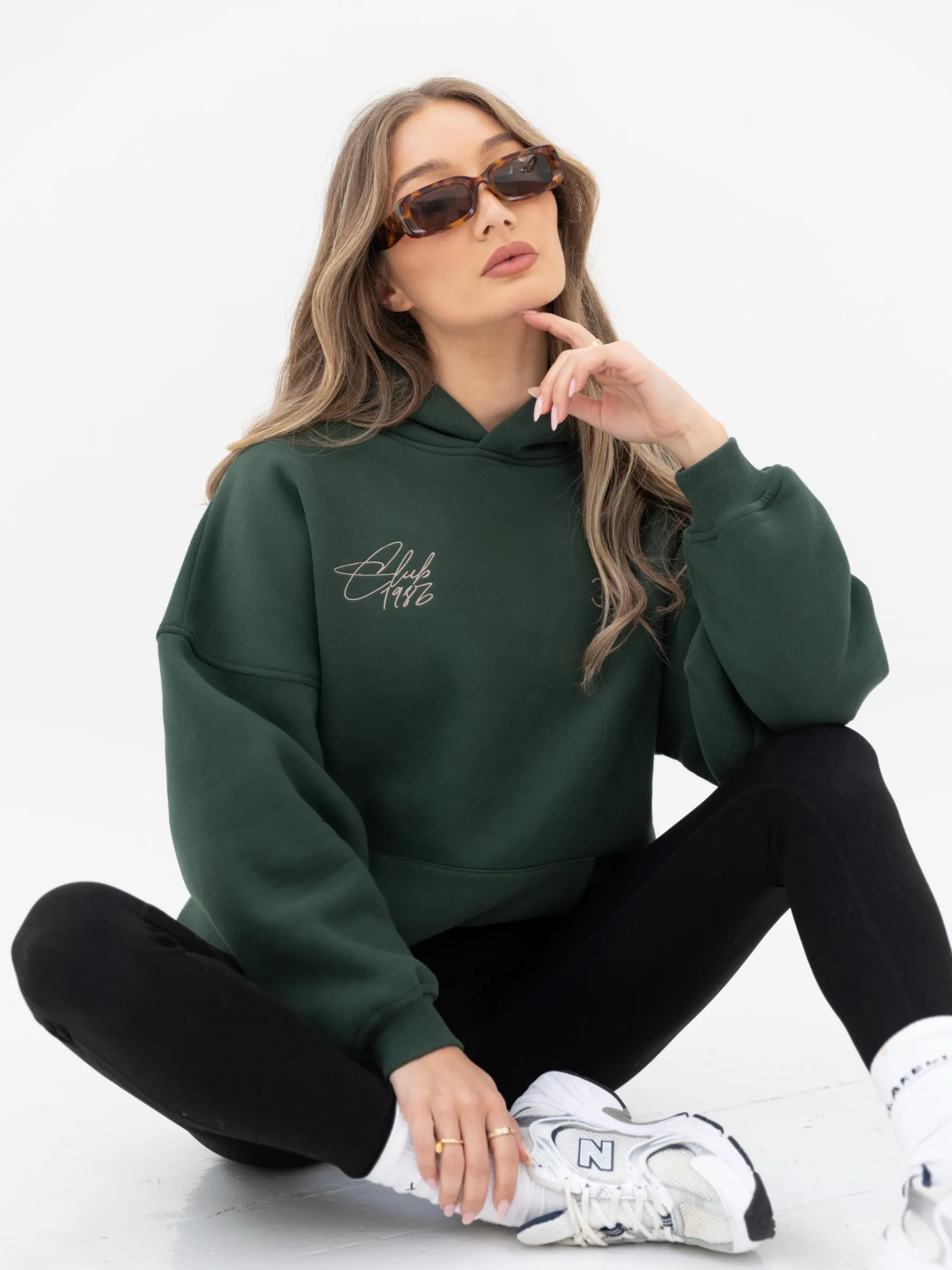 Club Oversized Hoodie - Forest Green sold by Blakely product image thumbnail 3