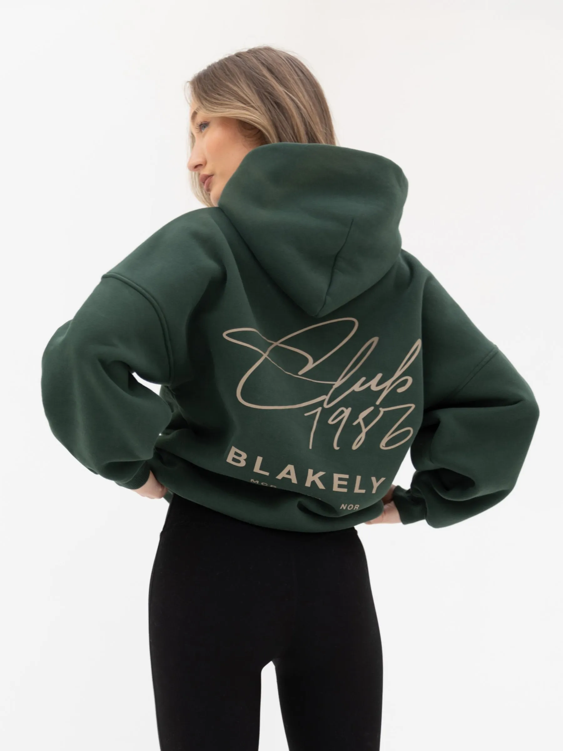 Club Oversized Hoodie - Forest Green sold by Blakely