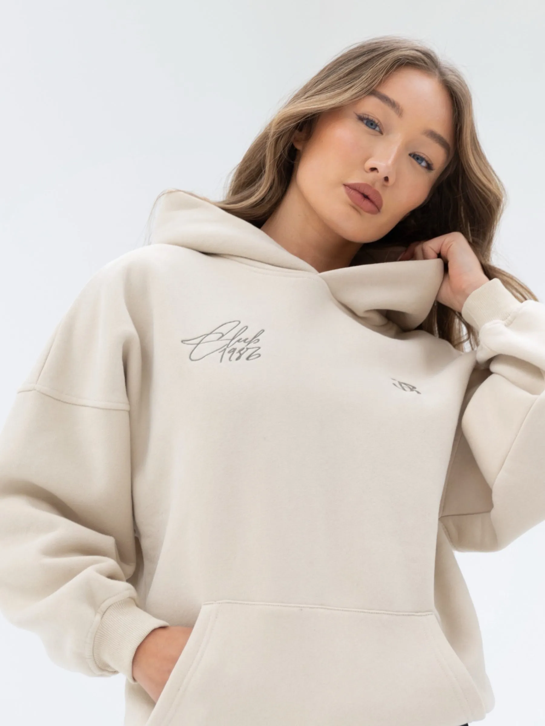 Club Oversized Hoodie - Bone sold by Blakely product image thumbnail 3