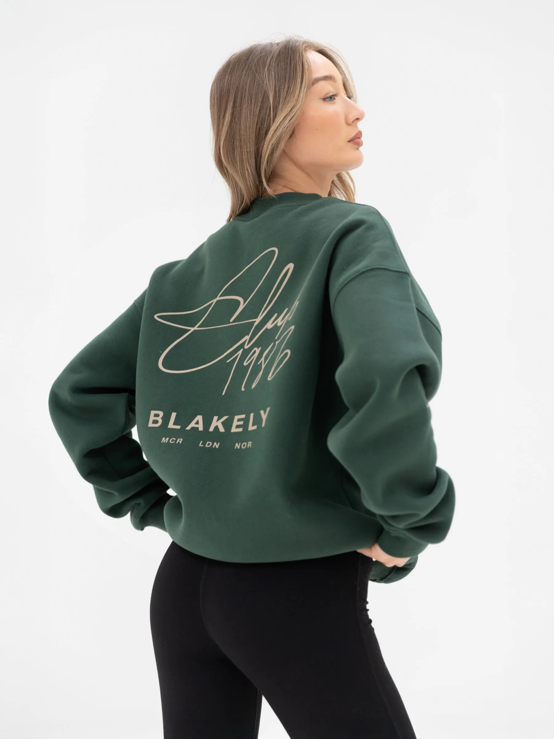 Club Oversized Jumper - Forest Green sold by Blakely