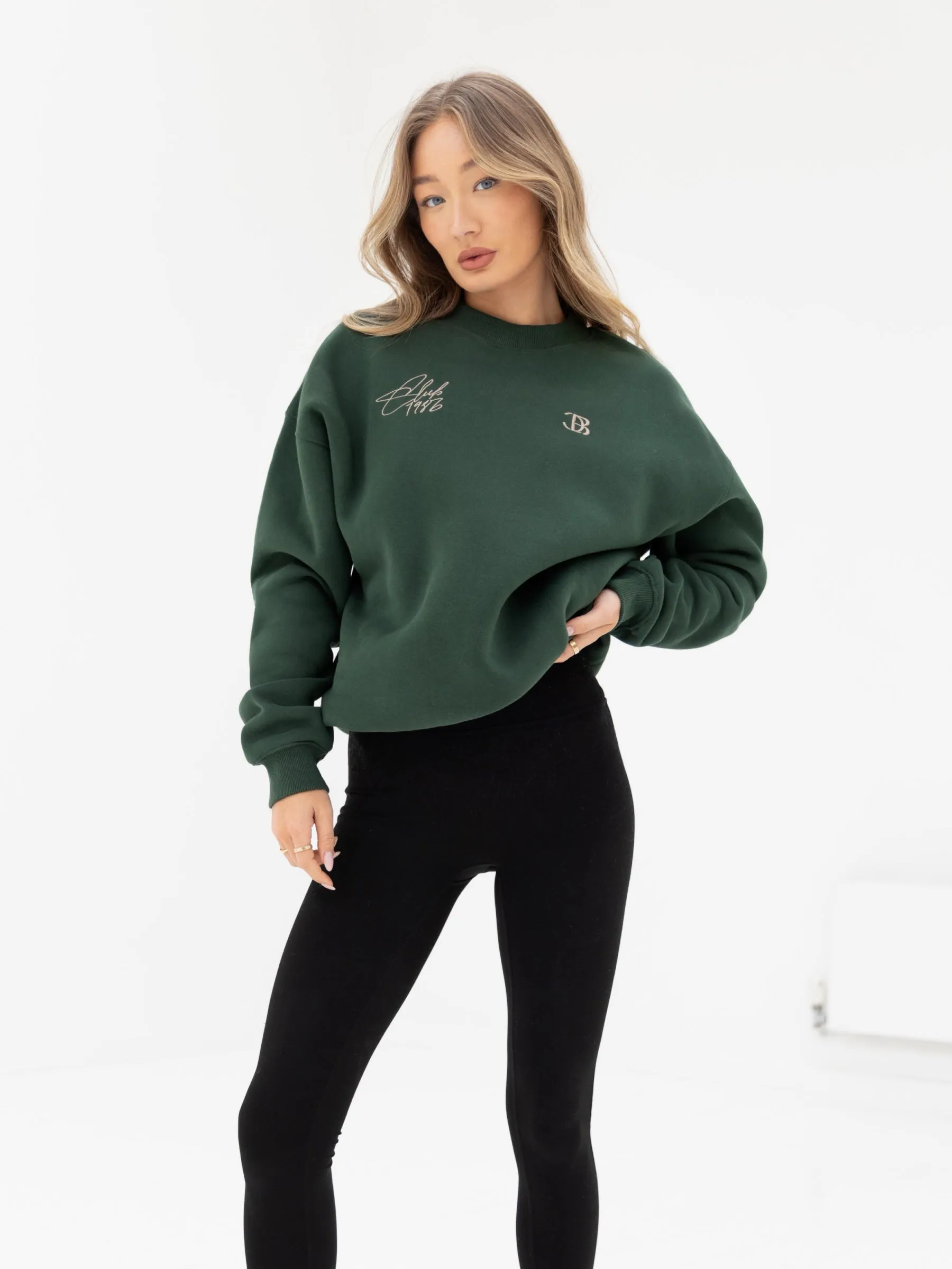 Club Oversized Jumper - Forest Green sold by Blakely product image thumbnail 2
