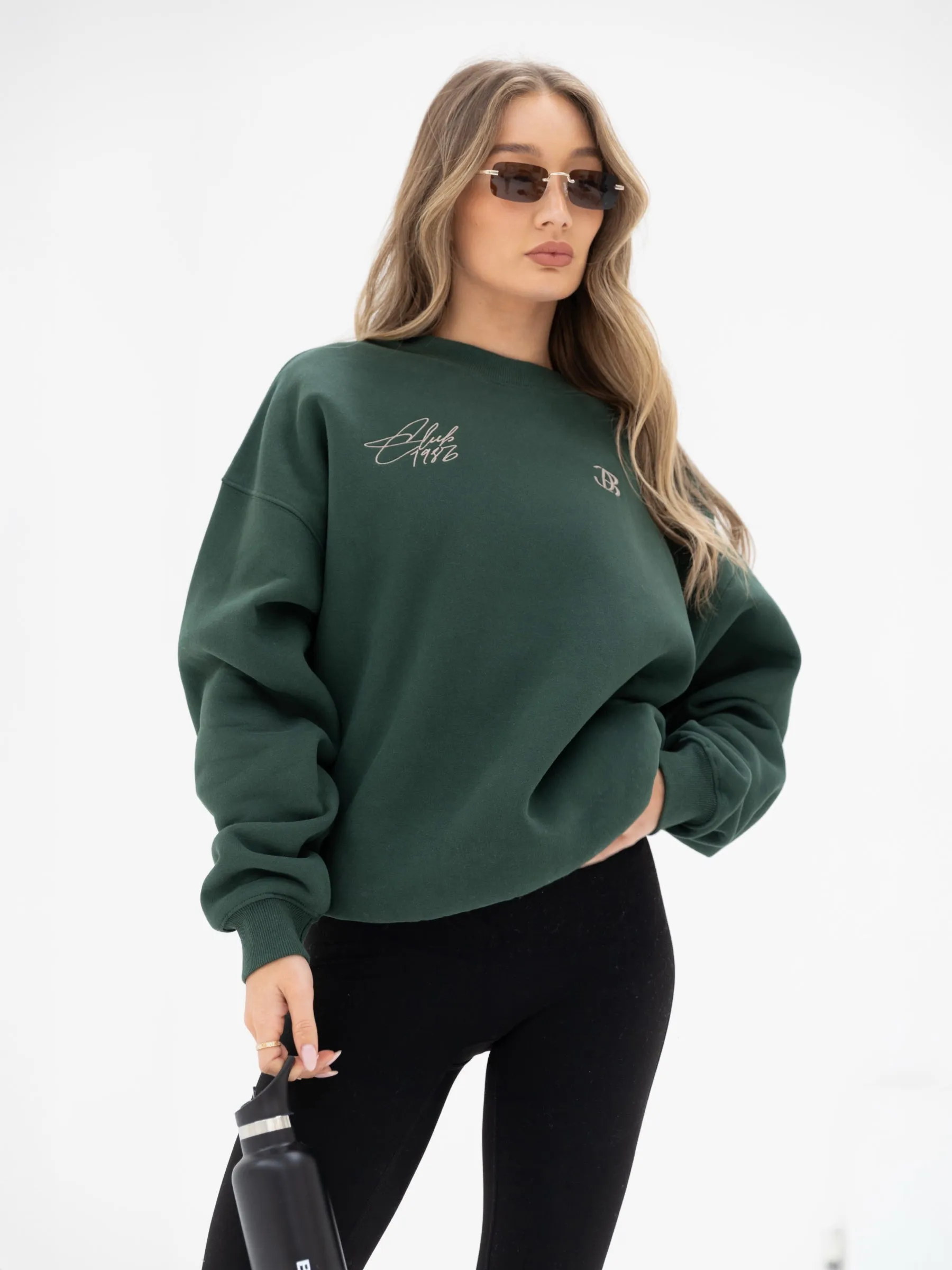 Club Oversized Jumper - Forest Green sold by Blakely product image thumbnail 3