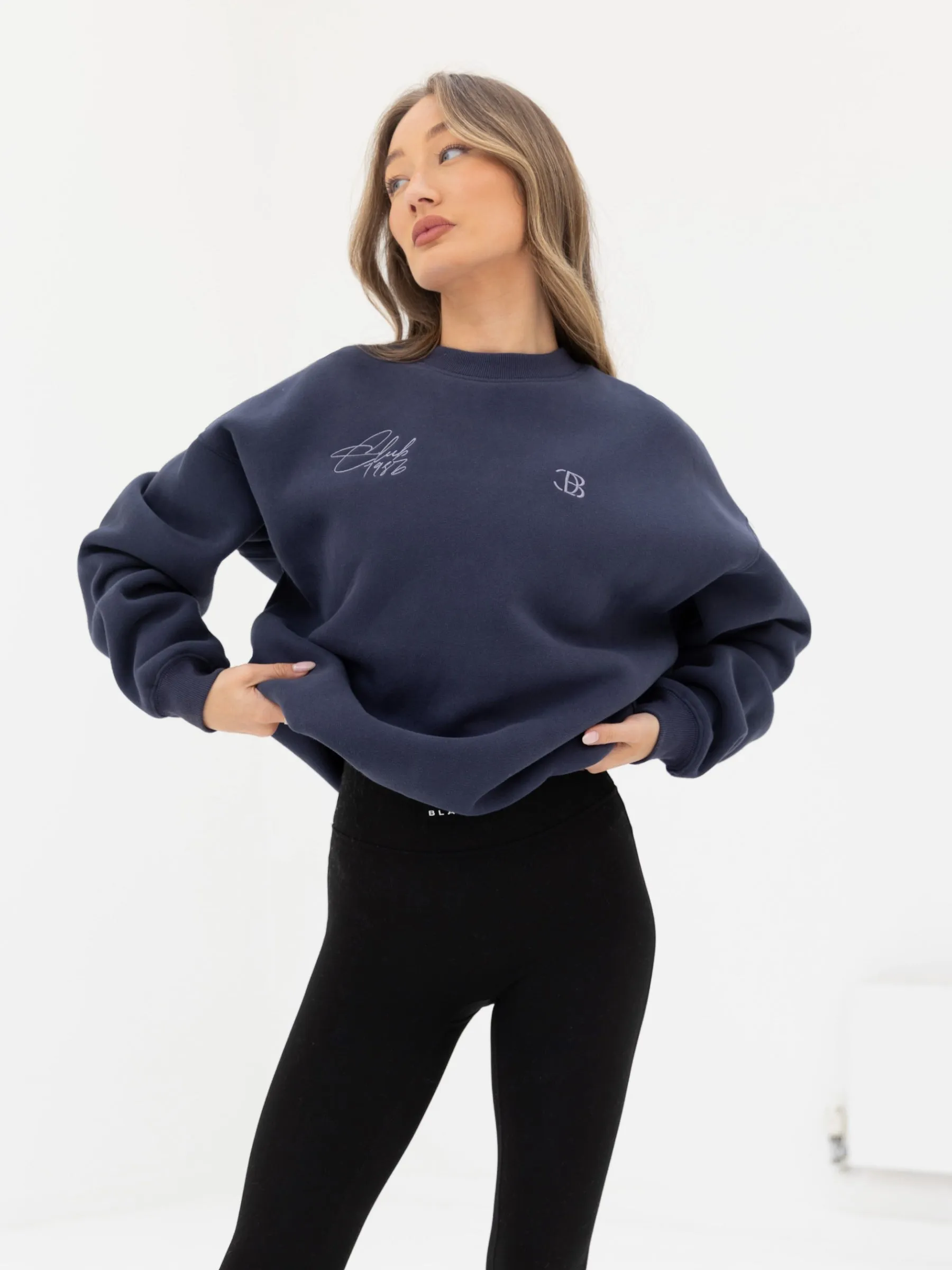 Club Oversized Jumper - Navy sold by Blakely product image thumbnail 2