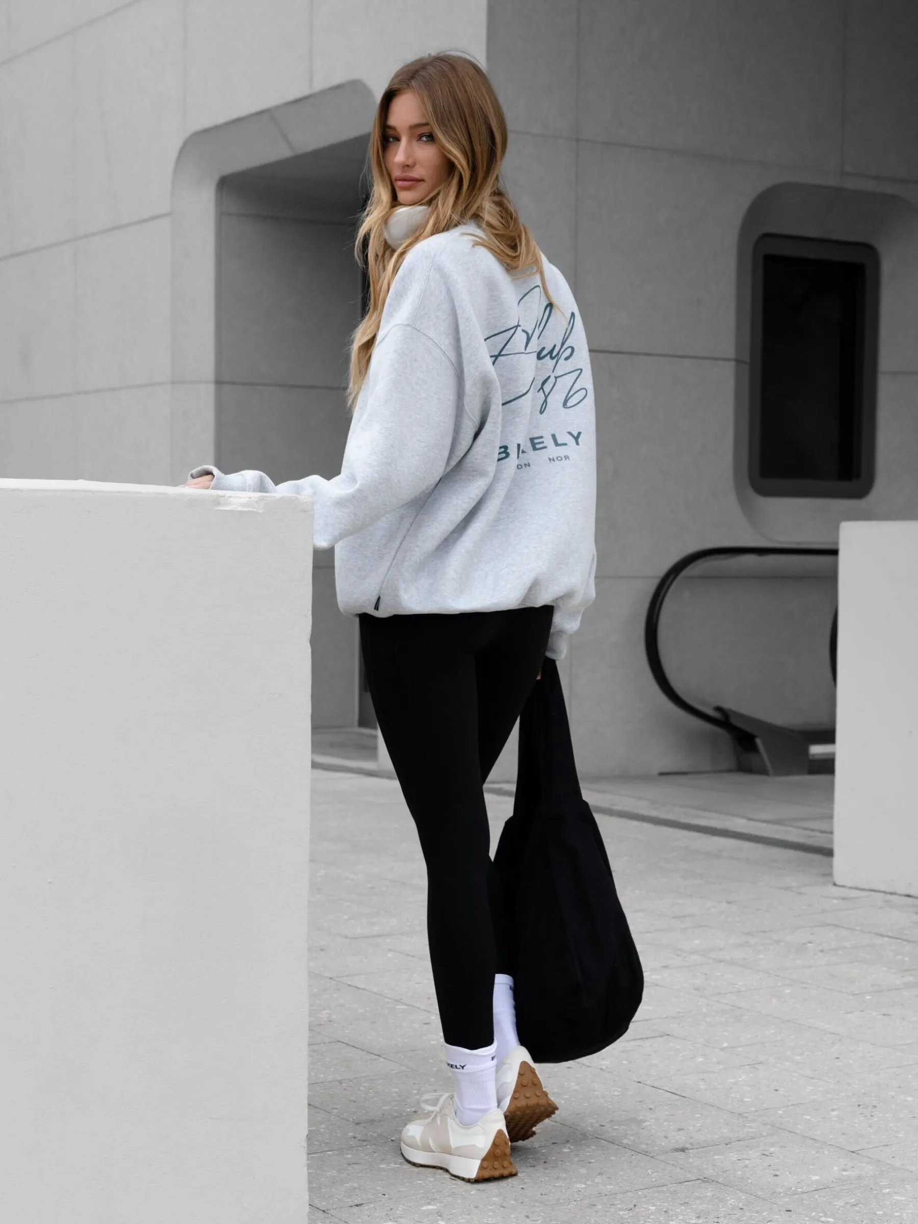 Club Oversized Jumper - Marl Grey sold by Blakely product image thumbnail 4