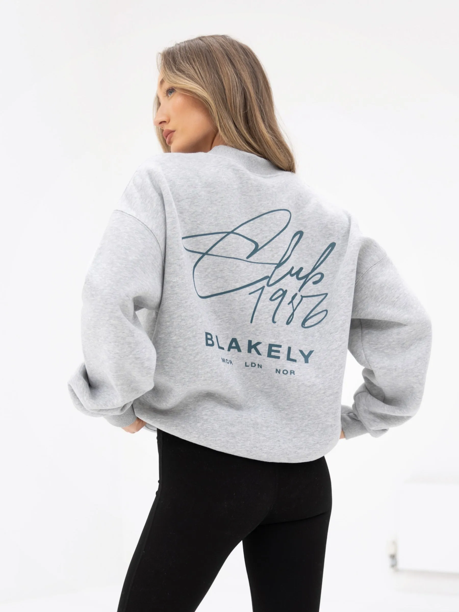 Club Oversized Jumper - Marl Grey sold by Blakely product image thumbnail 5