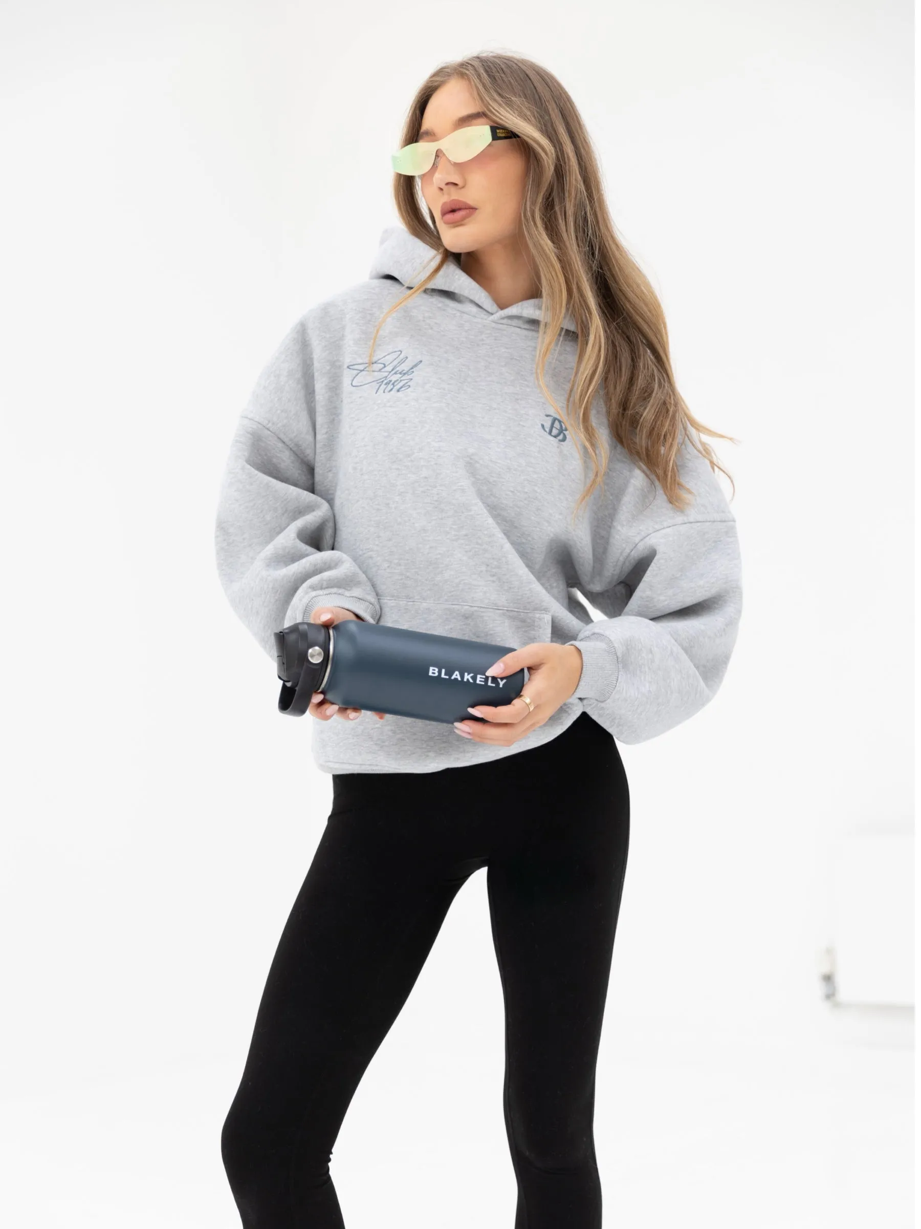 Club Oversized Hoodie - Marl Grey sold by Blakely product image thumbnail 3