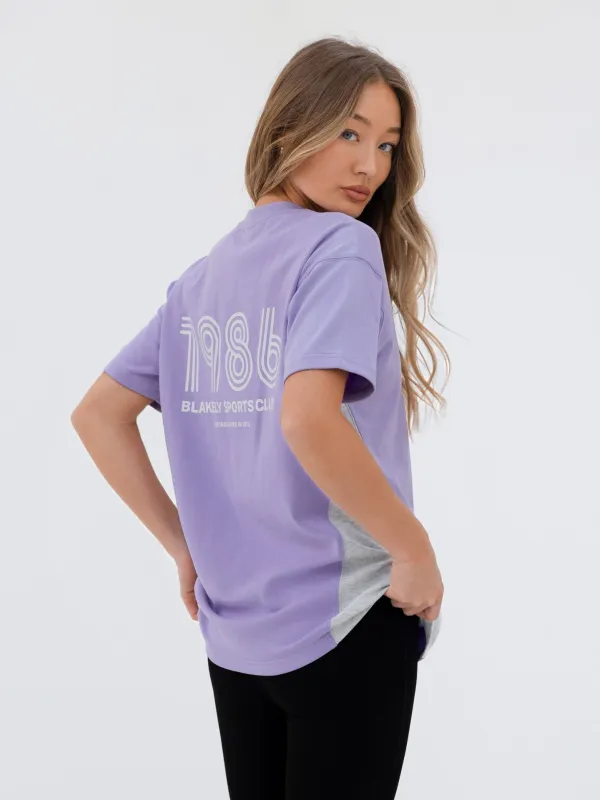 Panel Oversized T-Shirt - Violet sold by Blakely