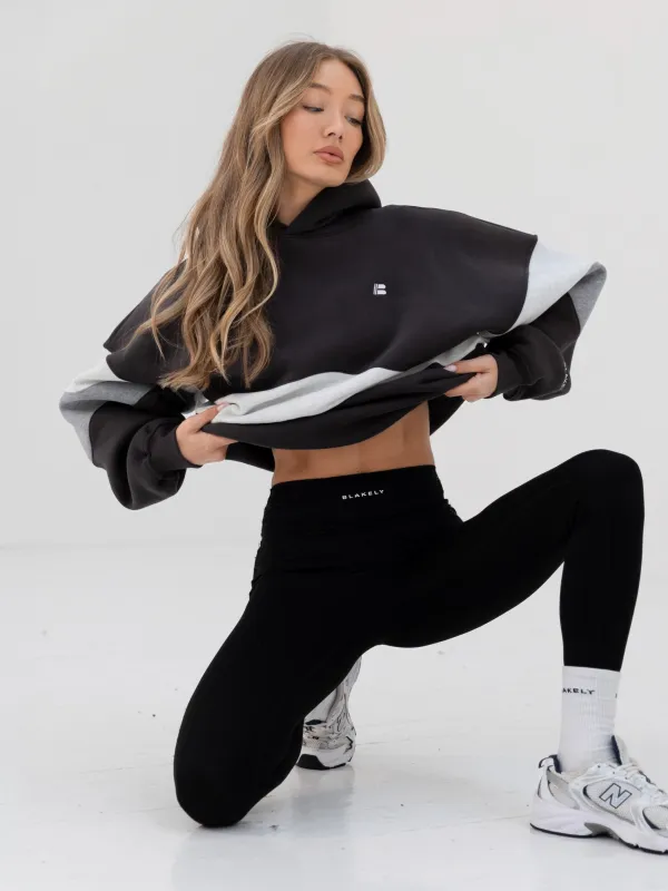 Panel Oversized Hoodie - Graphite sold by Blakely