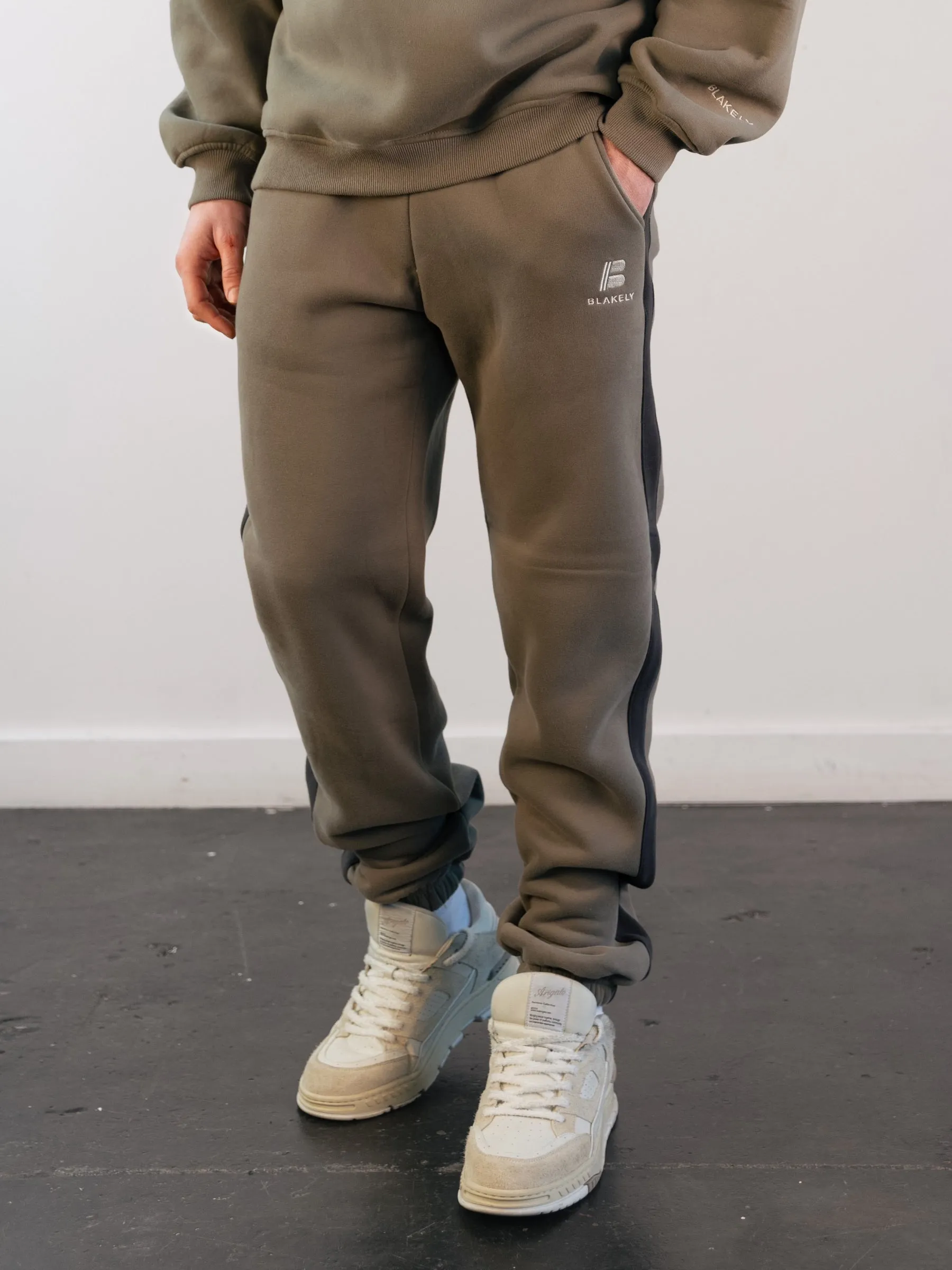 Panel Relaxed Sweatpants - Safari Green sold by Blakely product image thumbnail 2