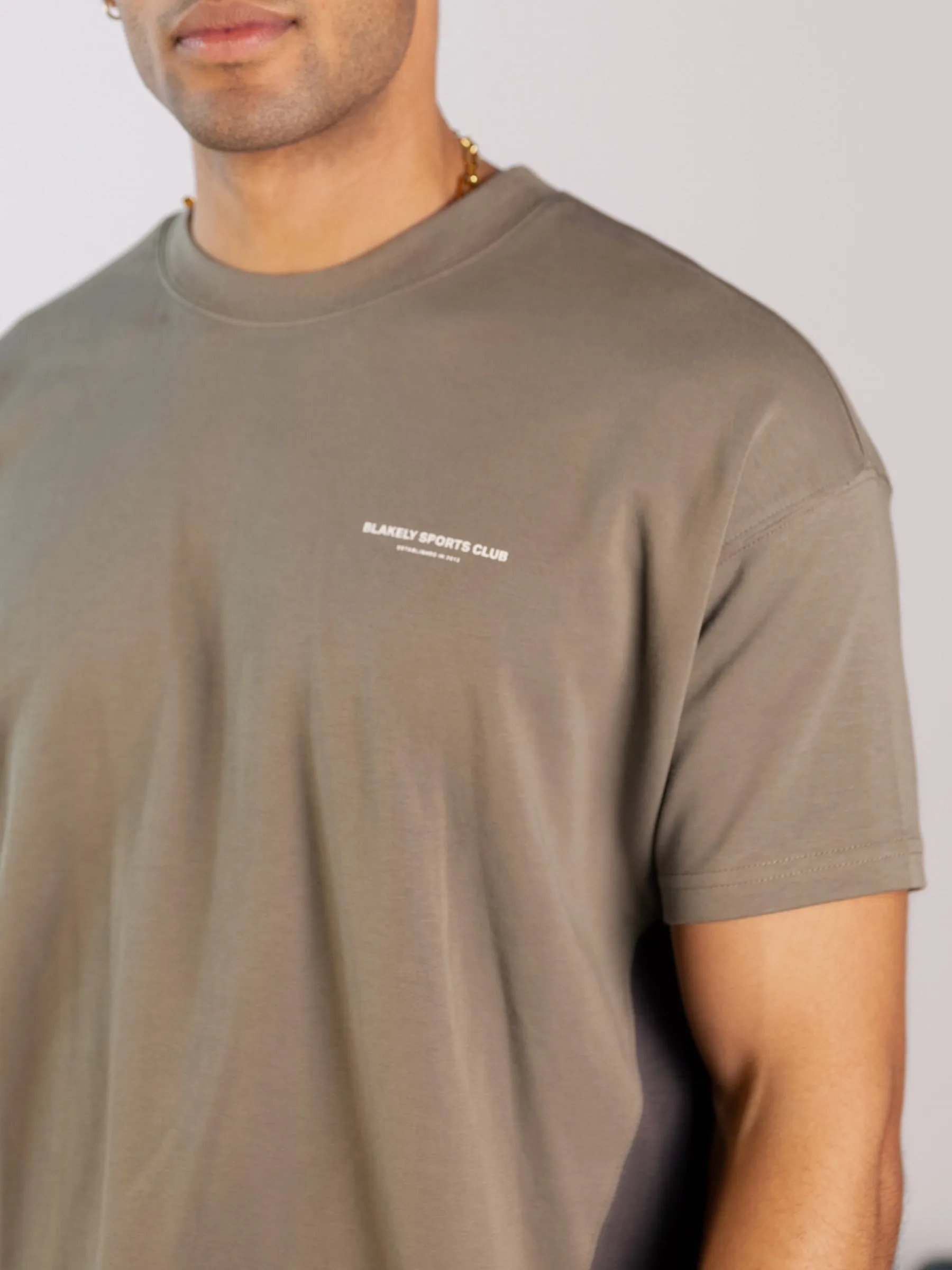 Panel Relaxed T-Shirt - Safari Green sold by Blakely product image thumbnail 5