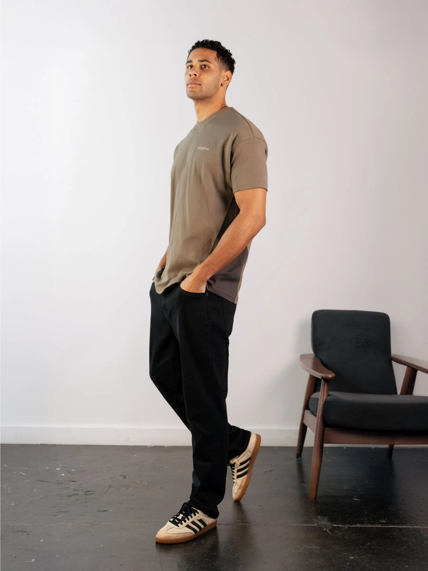 Panel Relaxed T-Shirt - Safari Green sold by Blakely product image thumbnail 4