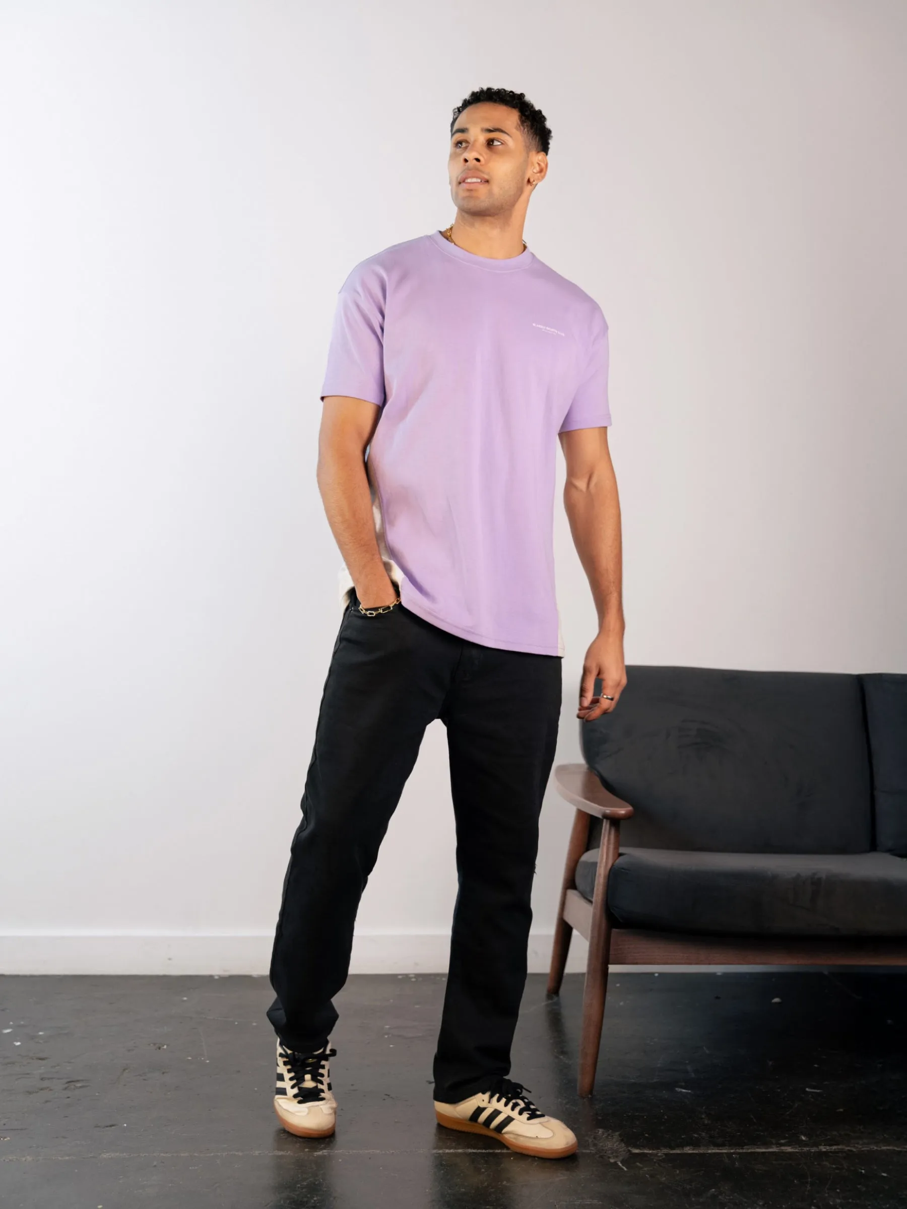 Panel Relaxed T-Shirt - Violet sold by Blakely product image thumbnail 5