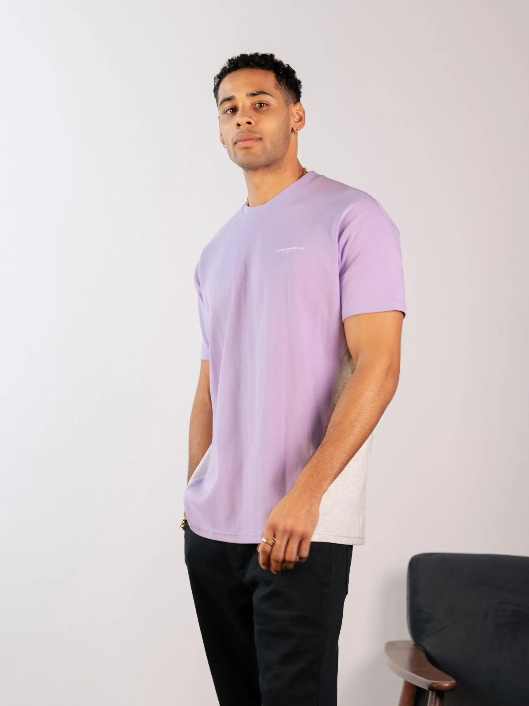 Panel Relaxed T-Shirt - Violet sold by Blakely product image thumbnail 2