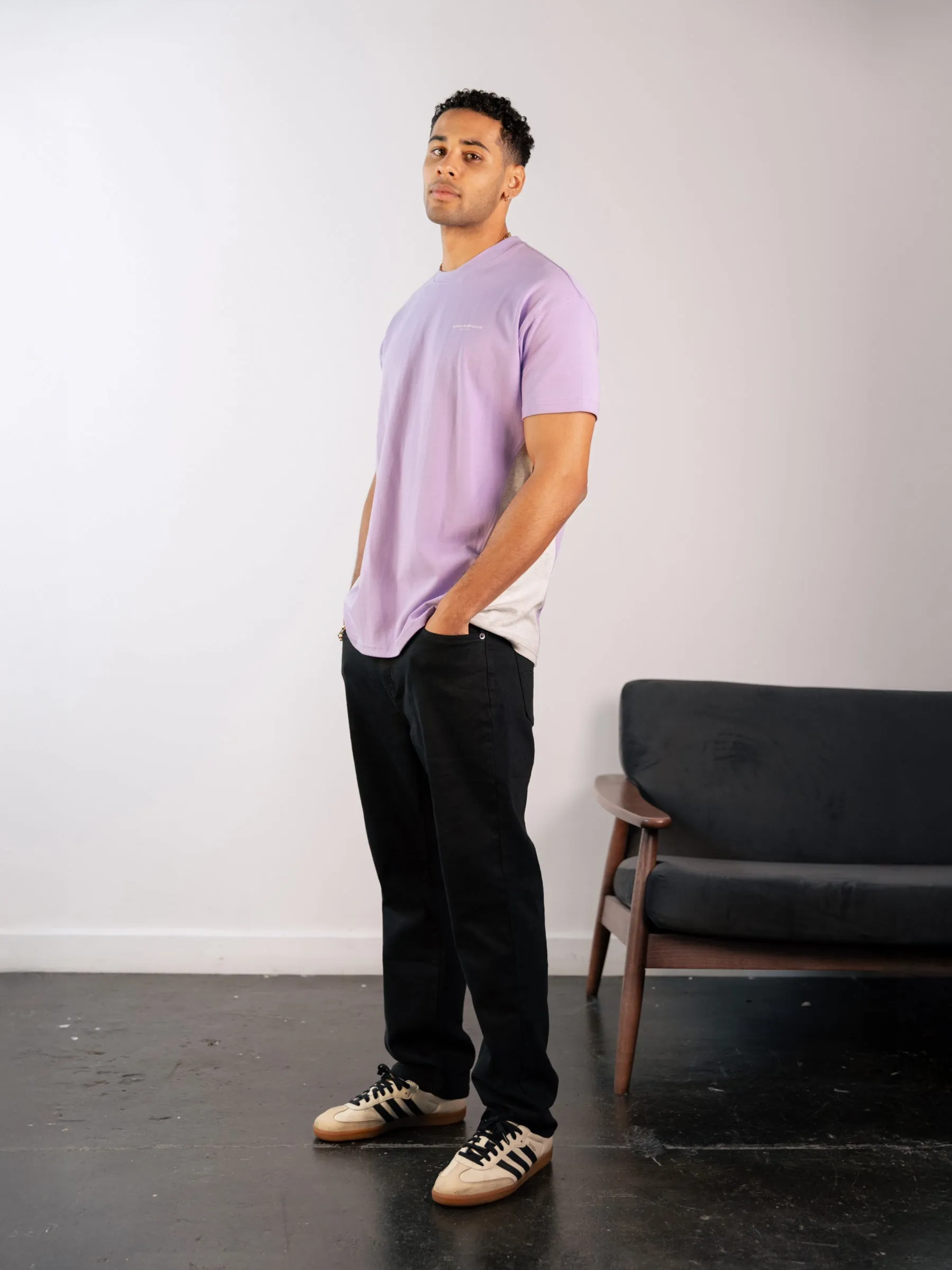 Panel Relaxed T-Shirt - Violet sold by Blakely product image thumbnail 3