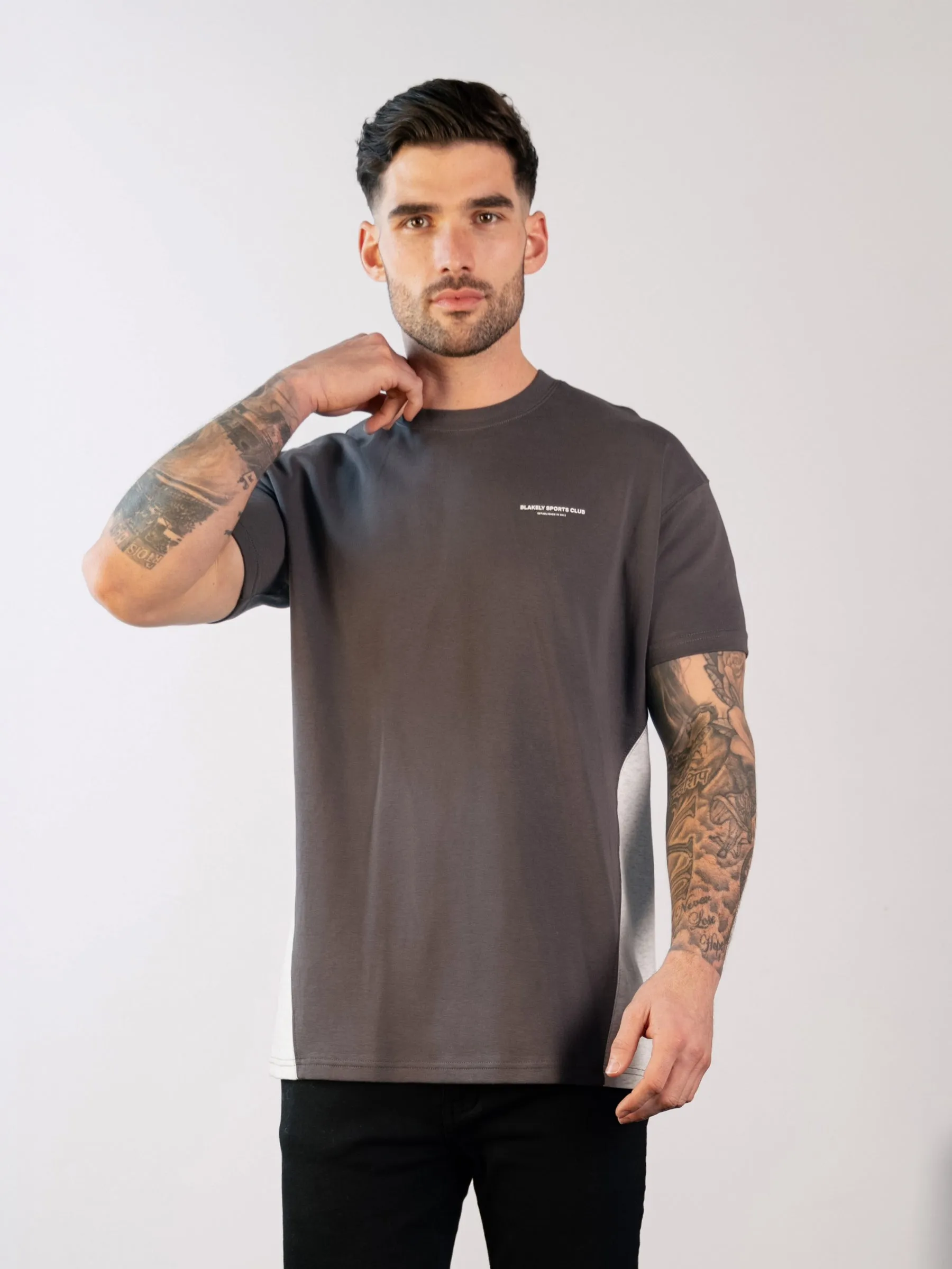 Panel Relaxed T-Shirt - Graphite sold by Blakely product image thumbnail 2