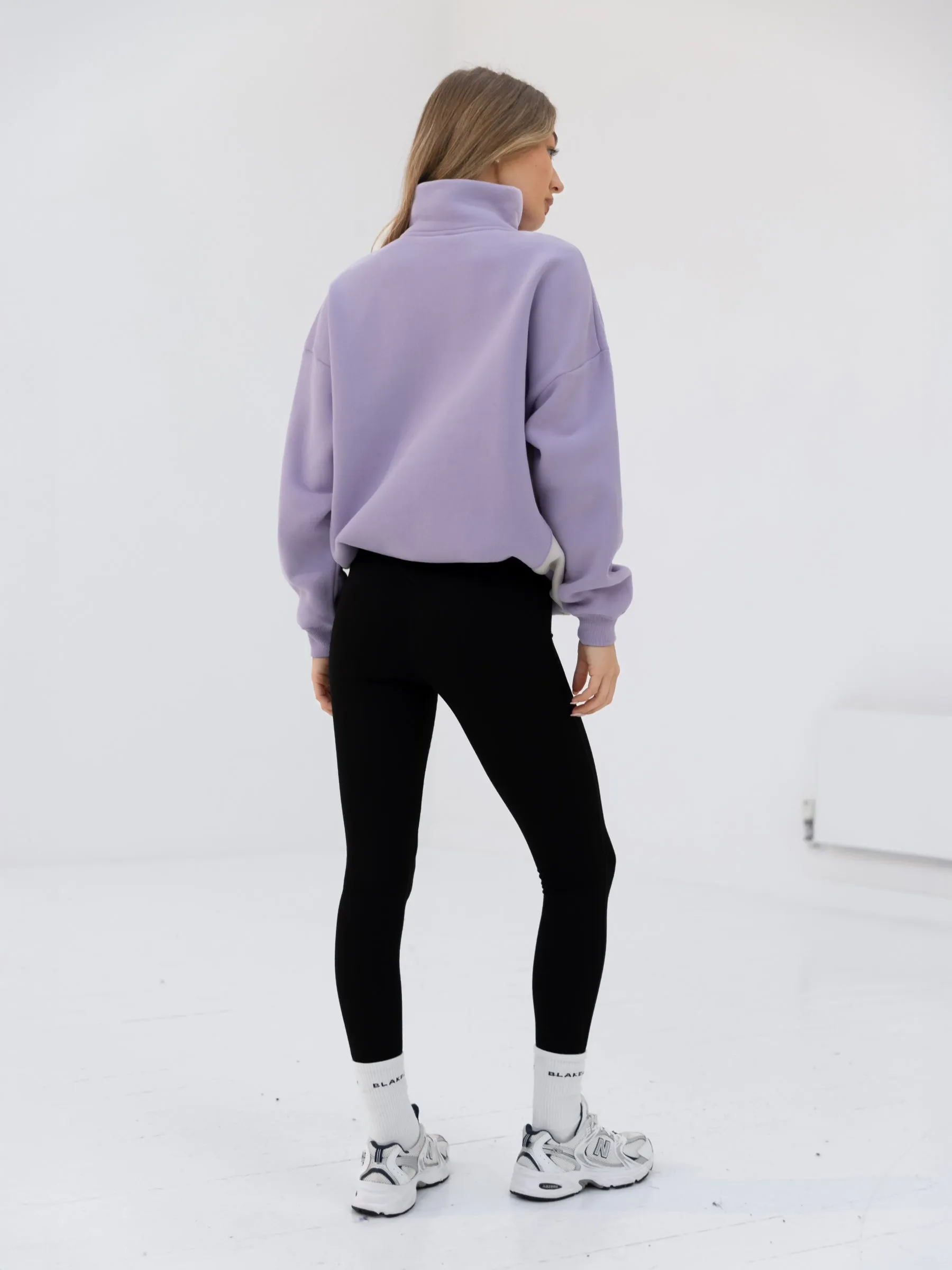 Panel 1/4 Zip Jumper - Violet sold by Blakely product image thumbnail 4