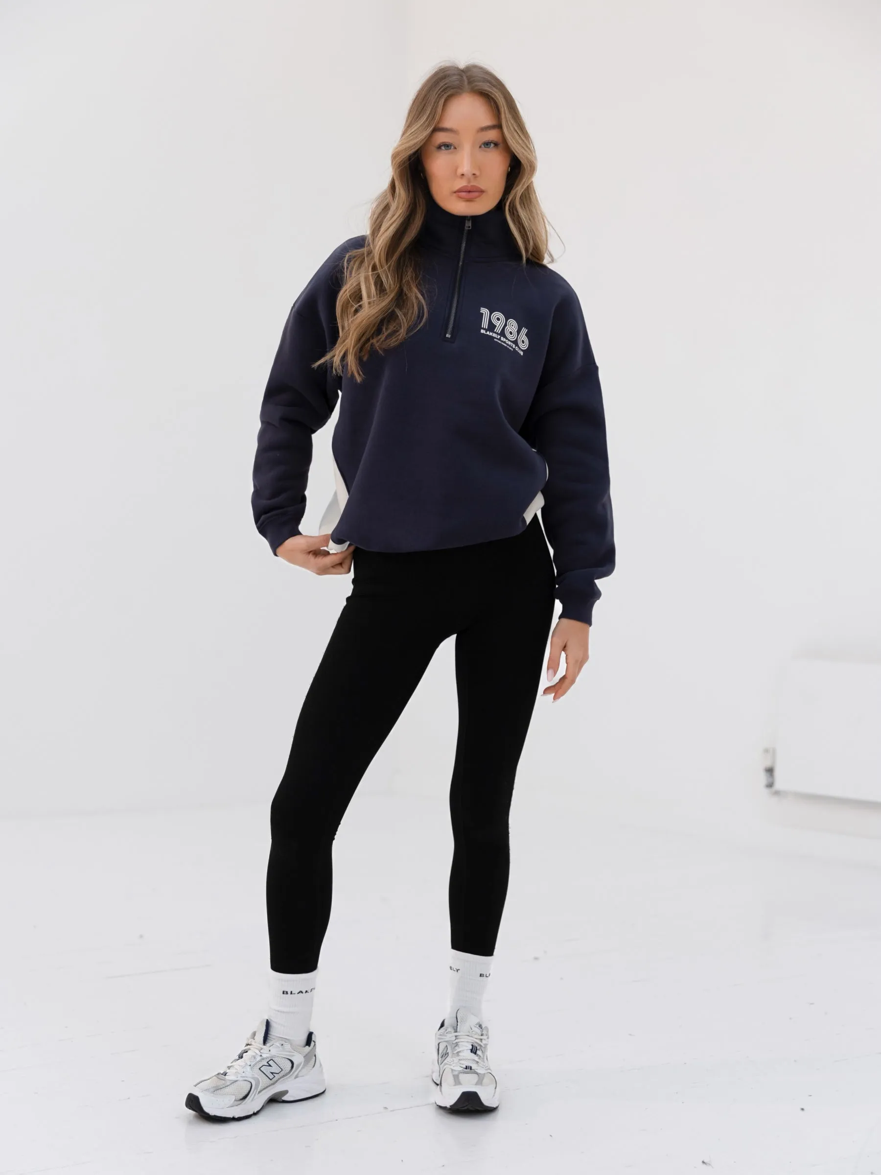 Panel 1/4 Zip Jumper - True Navy sold by Blakely product image thumbnail 5