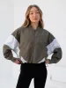 Panel Oversized Jacket - Khaki sold by Blakely