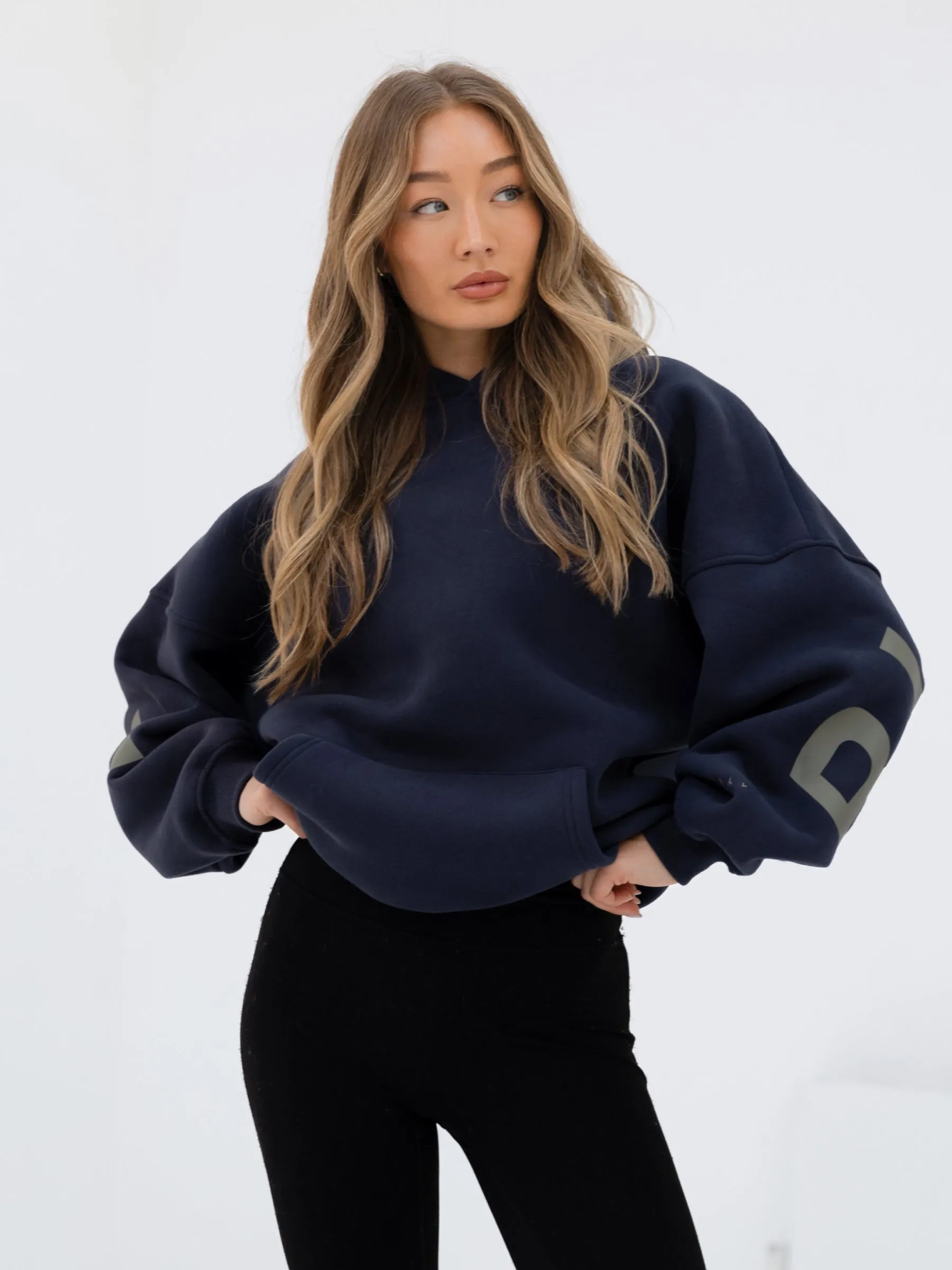 Isabel Oversized Hoodie - True Navy & Olive sold by Blakely product image thumbnail 2