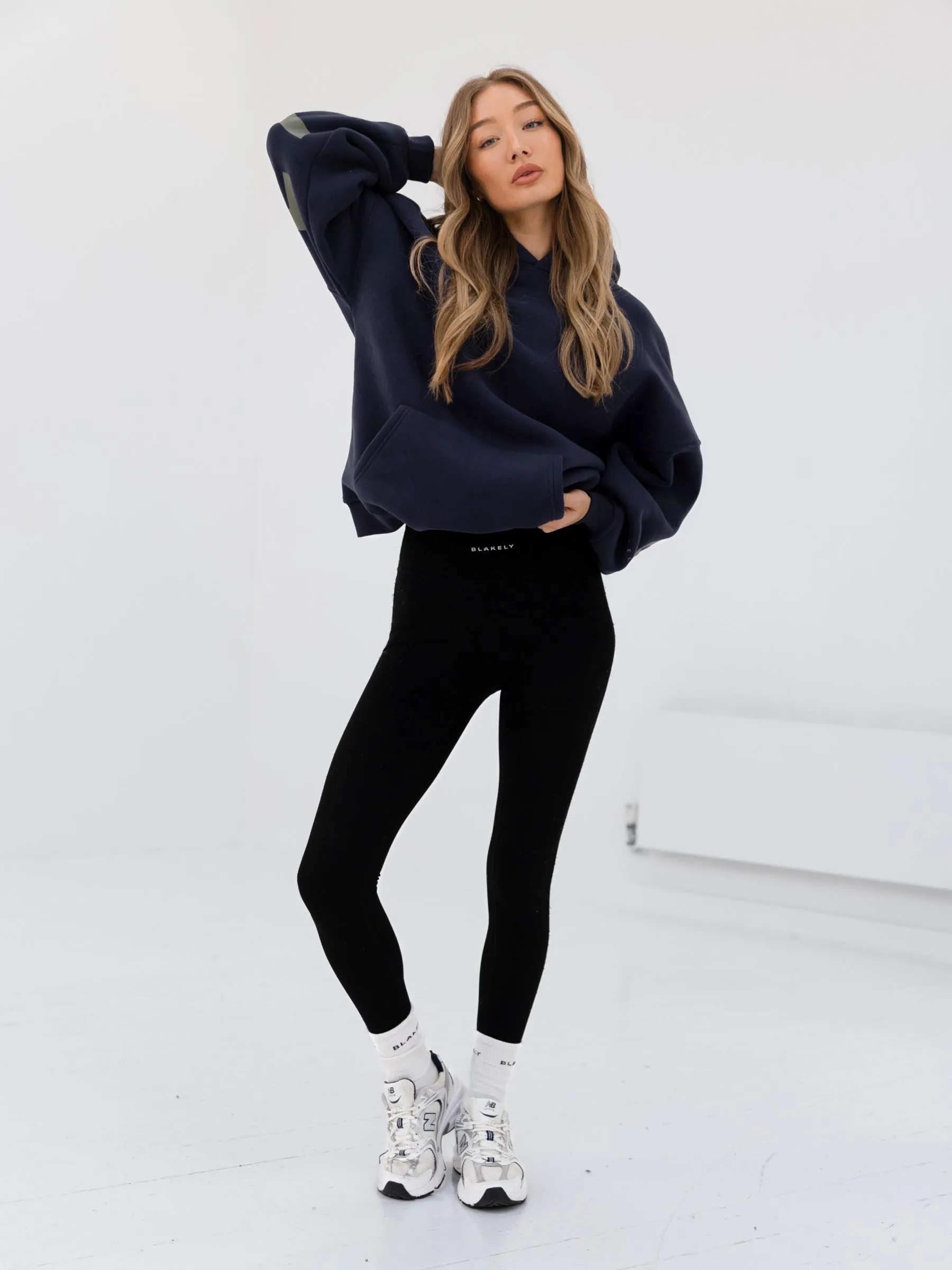 Isabel Oversized Hoodie - True Navy & Olive sold by Blakely product image thumbnail 4