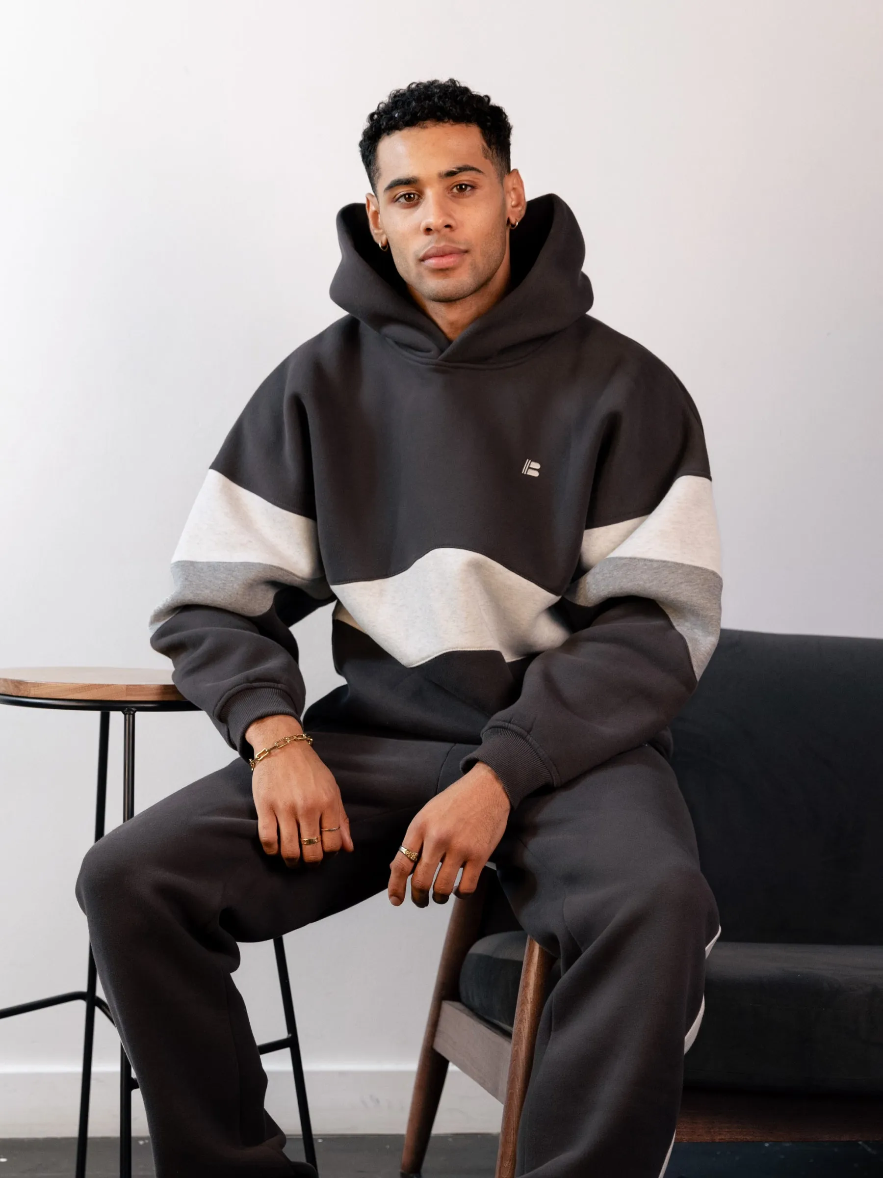 Panel Relaxed Hoodie - Graphite sold by Blakely product image thumbnail 2