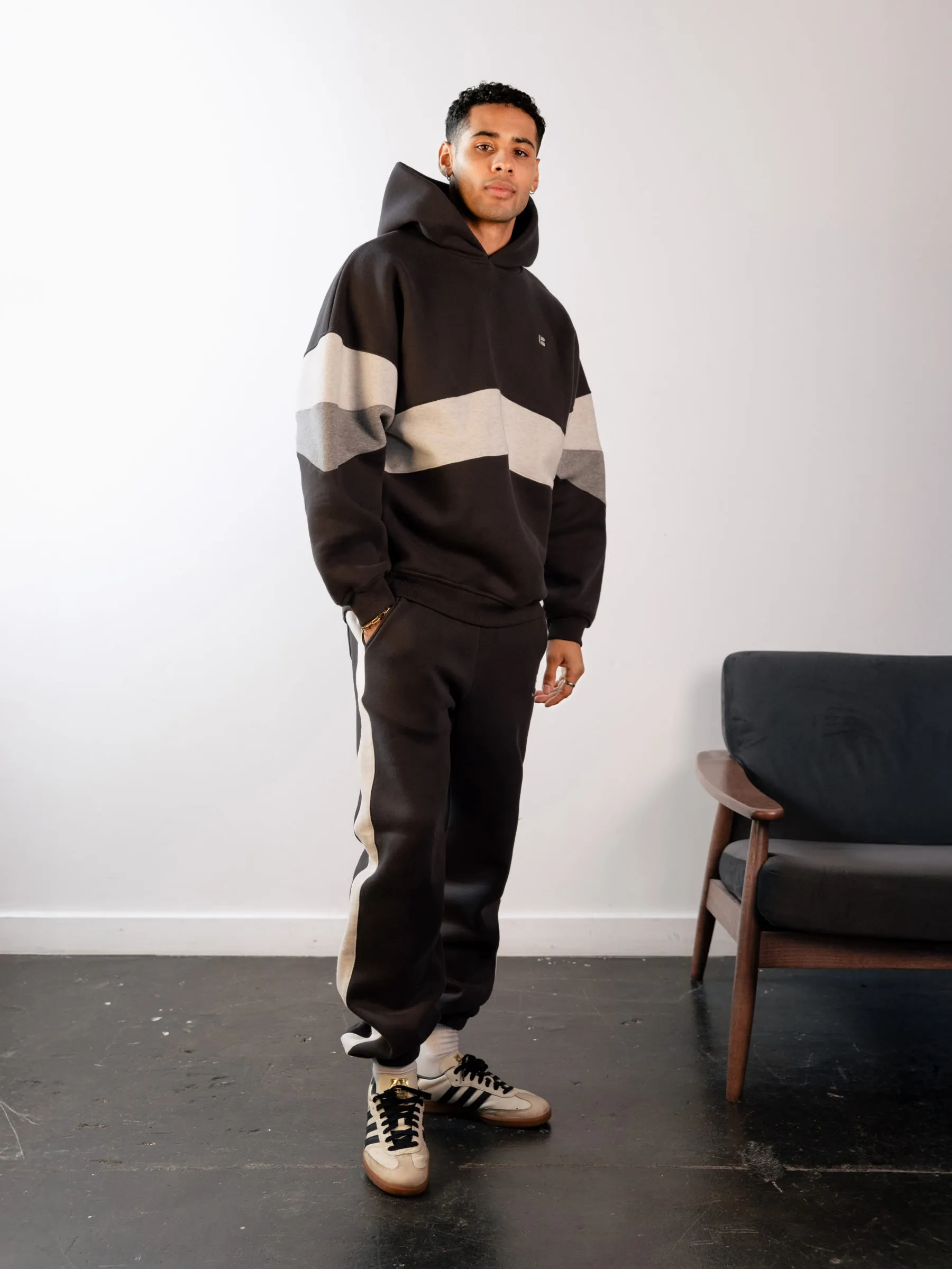 Panel Relaxed Hoodie - Graphite sold by Blakely product image thumbnail 3