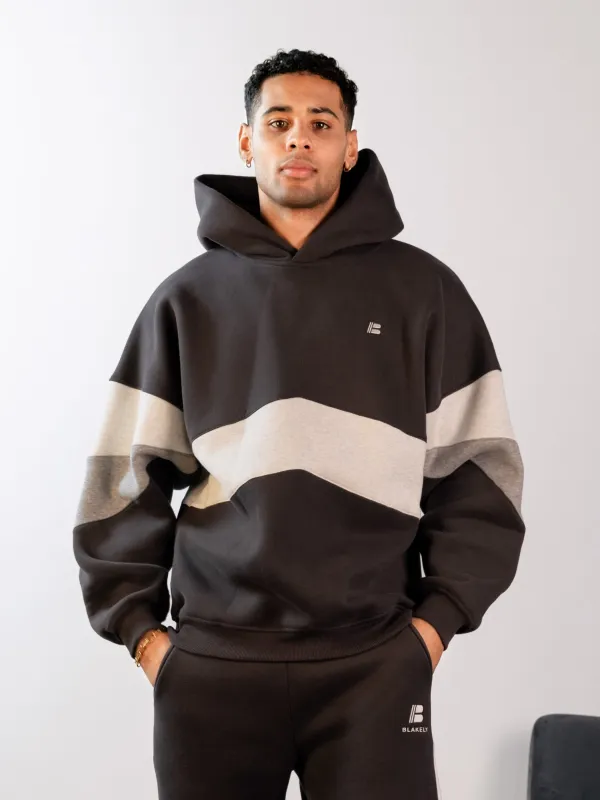 Panel Relaxed Hoodie - Graphite sold by Blakely
