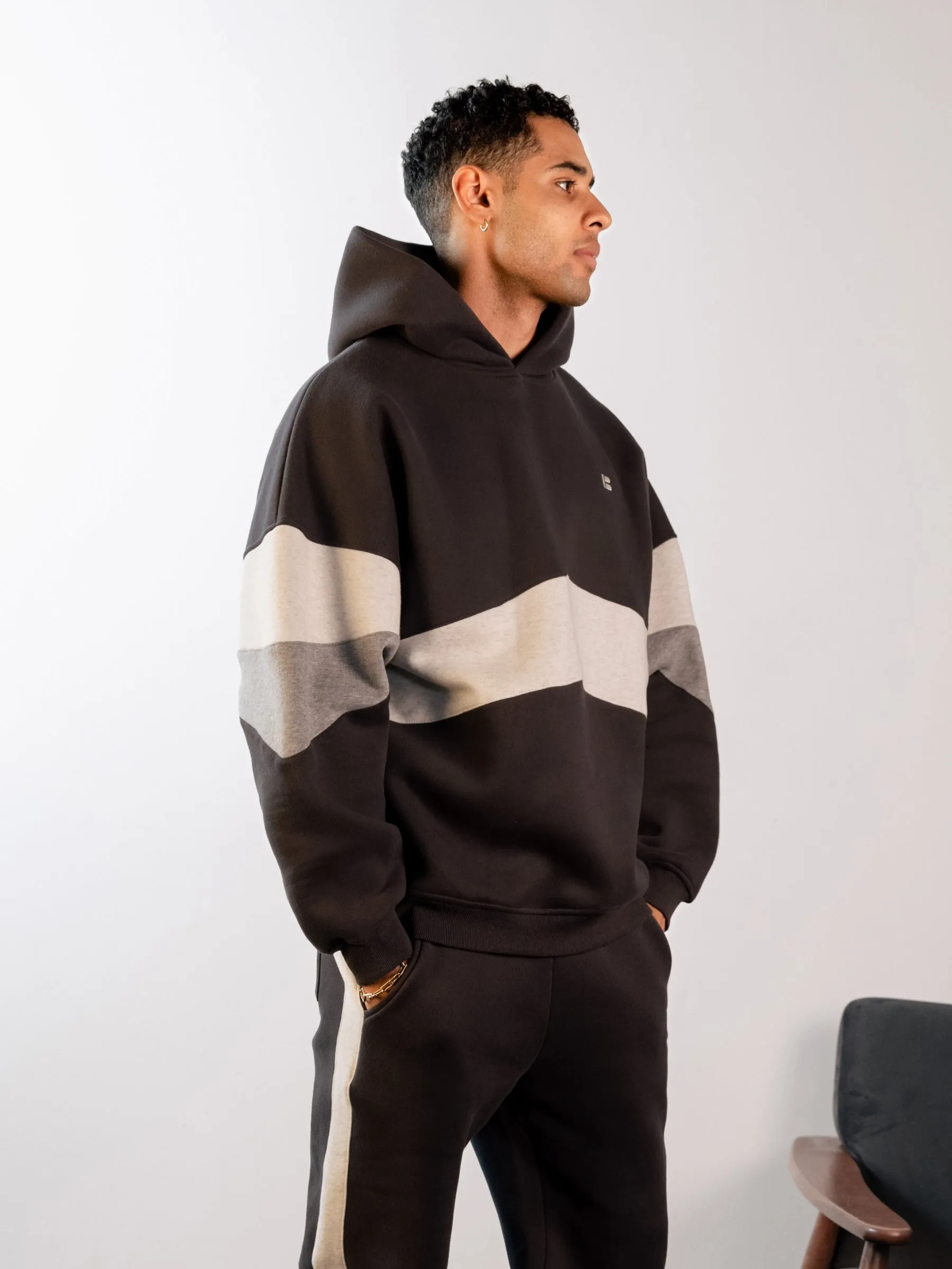 Panel Relaxed Hoodie - Graphite sold by Blakely product image thumbnail 5