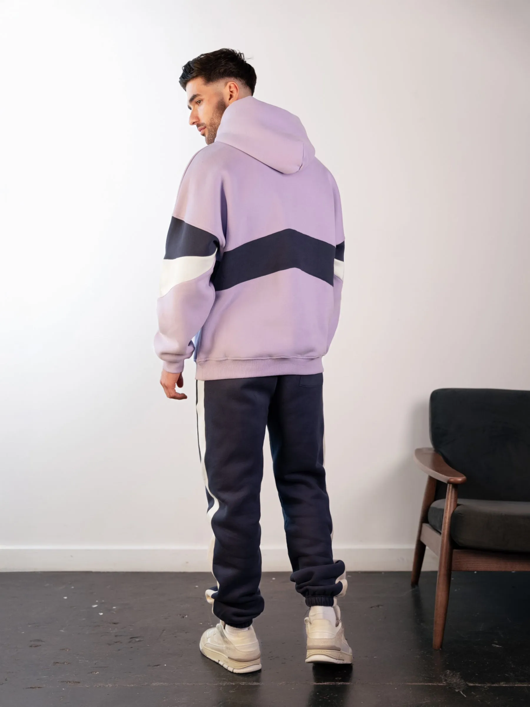 Panel Relaxed Hoodie - Violet sold by Blakely product image thumbnail 4