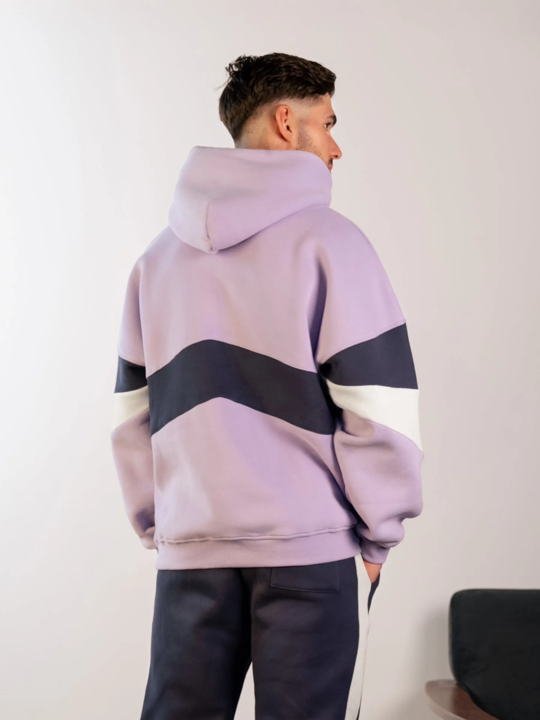 Panel Relaxed Hoodie - Violet sold by Blakely product image thumbnail 3