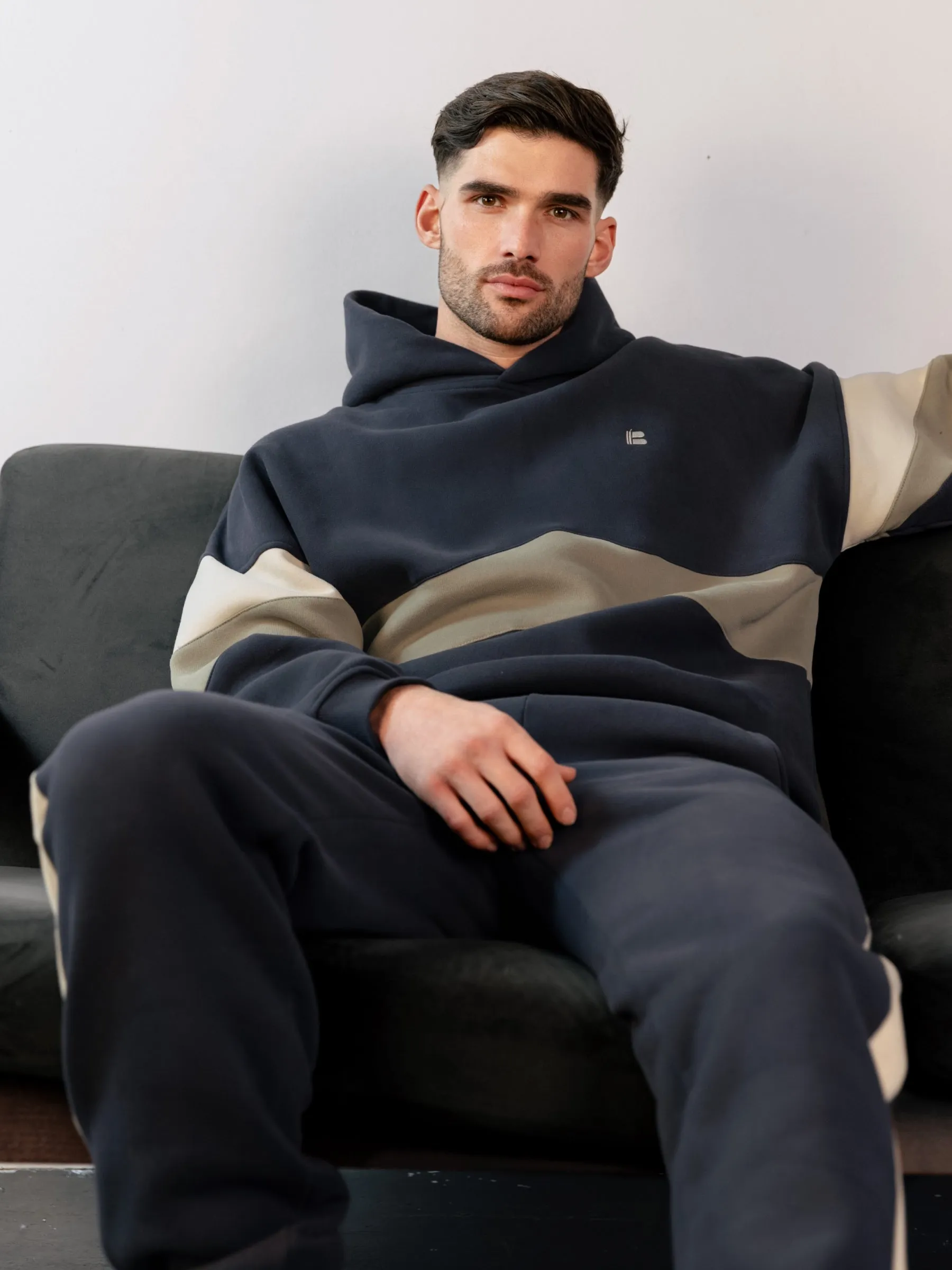 Panel Relaxed Hoodie - True Navy sold by Blakely product image thumbnail 2