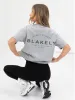 Curved Active Studios Oversized T-Shirt - Marl Grey & Khaki Green sold by Blakely
