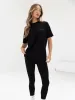 Curved Active Studios Oversized T-Shirt - Black & Charcoal sold by Blakely