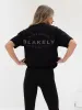 Curved Active Studios Oversized T-Shirt - Black & Charcoal sold by Blakely