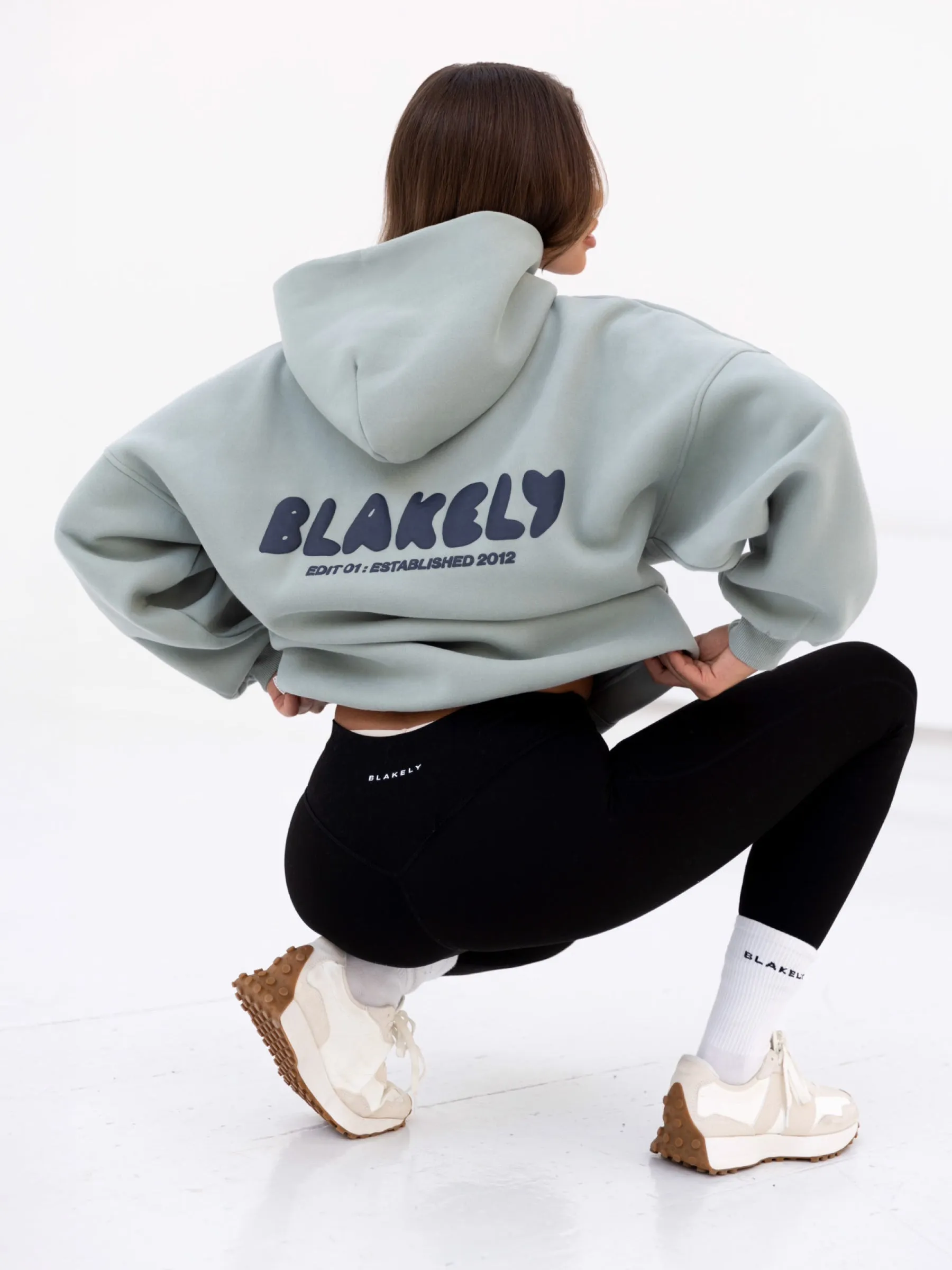 Cloud Print Oversized Hoodie - Mineral Blue sold by Blakely product image thumbnail 5