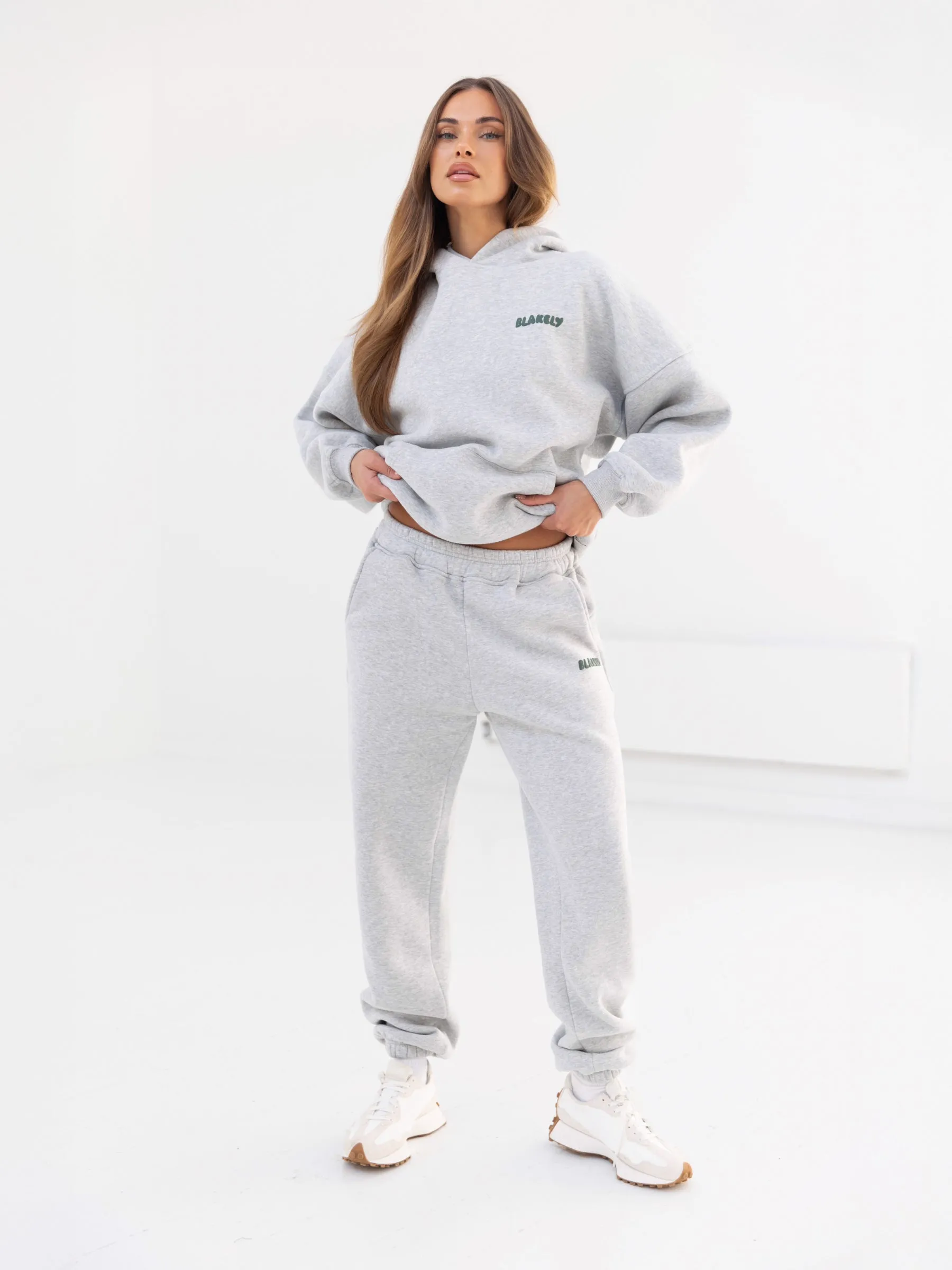 Cloud Print Oversized Hoodie - Marl Grey sold by Blakely product image thumbnail 3