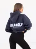 Cloud  Print Oversized Hoodie - True Navy sold by Blakely