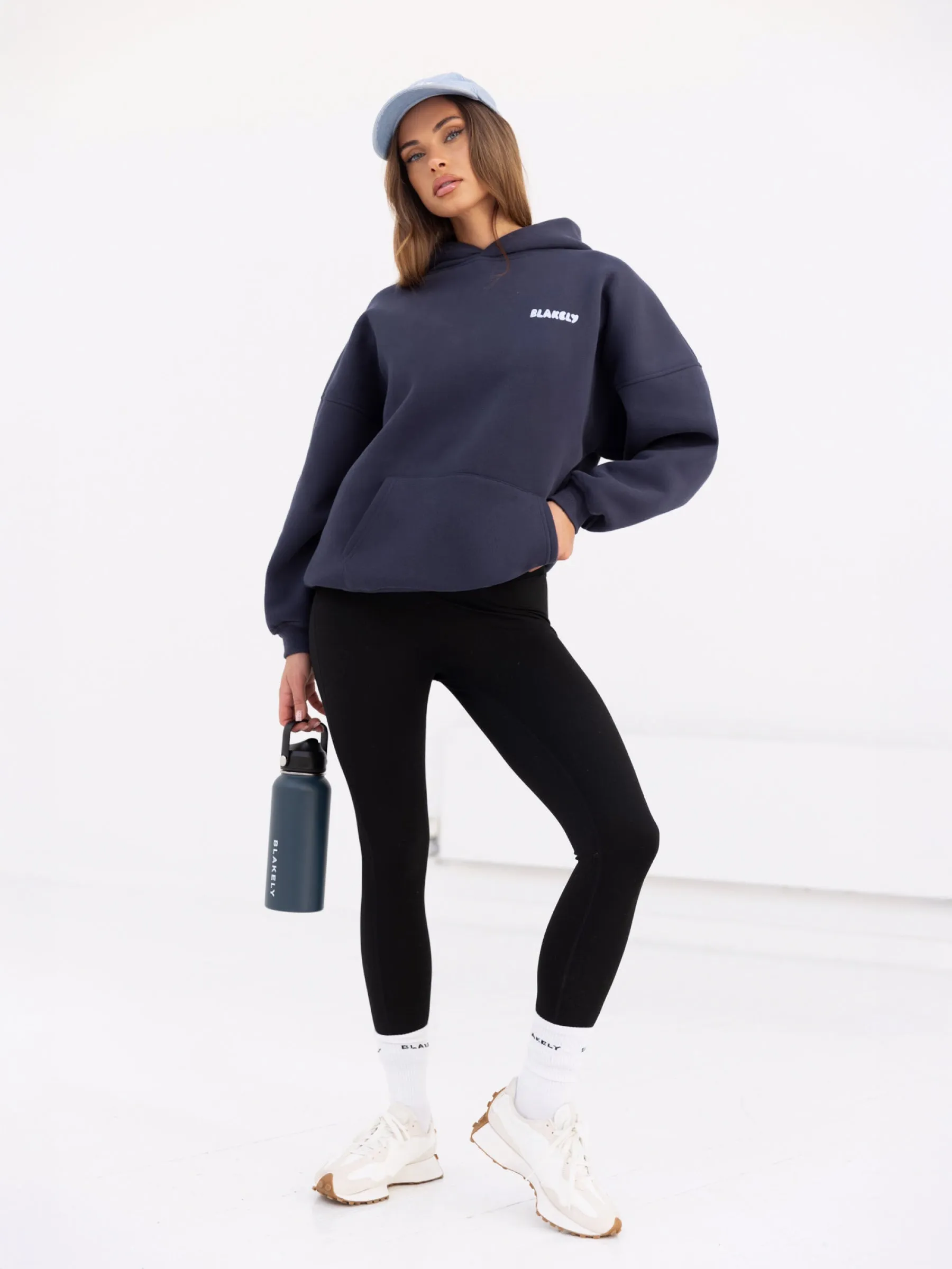 Cloud Print Oversized Hoodie - True Navy sold by Blakely product image thumbnail 4