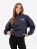 Cloud  Print Oversized Hoodie - True Navy sold by Blakely