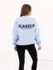 Cloud Print Oversized Jumper - Soft Blue sold by Blakely