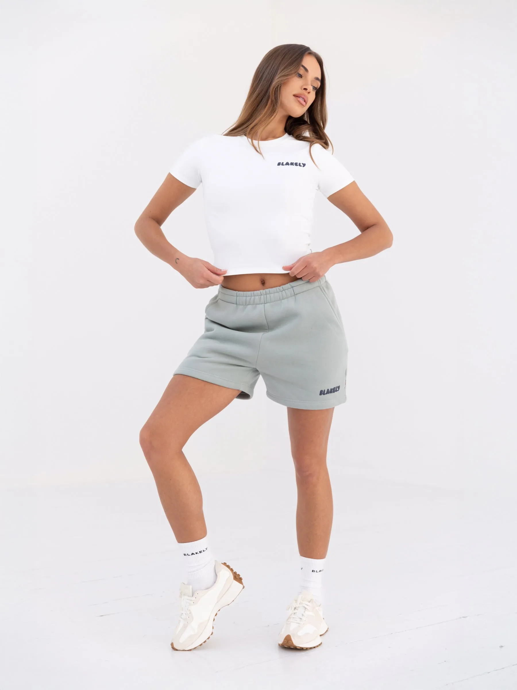 Cloud Print Jogger Shorts - Mineral Blue sold by Blakely product image thumbnail 5