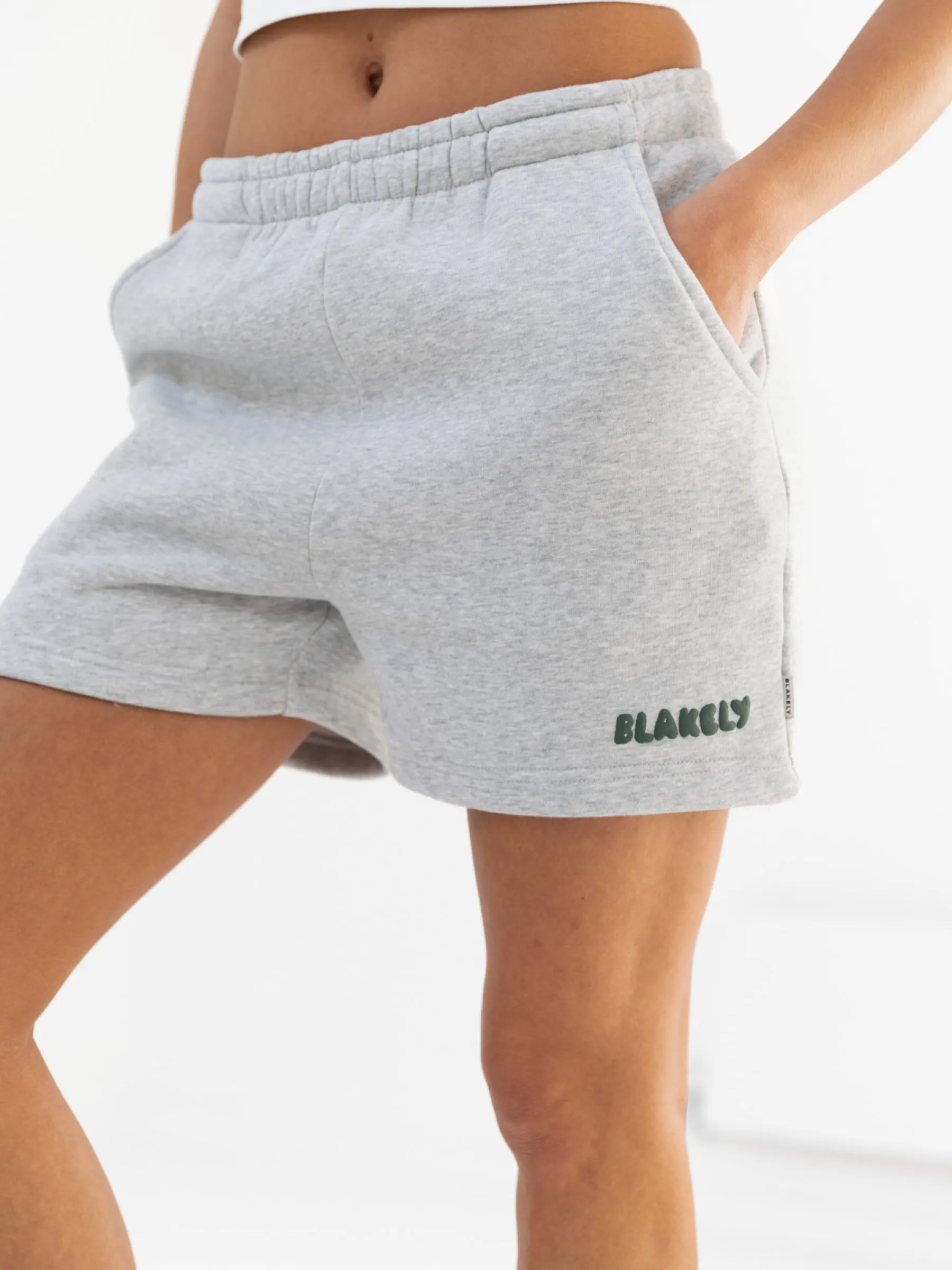 Cloud Print Jogger Shorts - Marl Grey sold by Blakely product image thumbnail 3