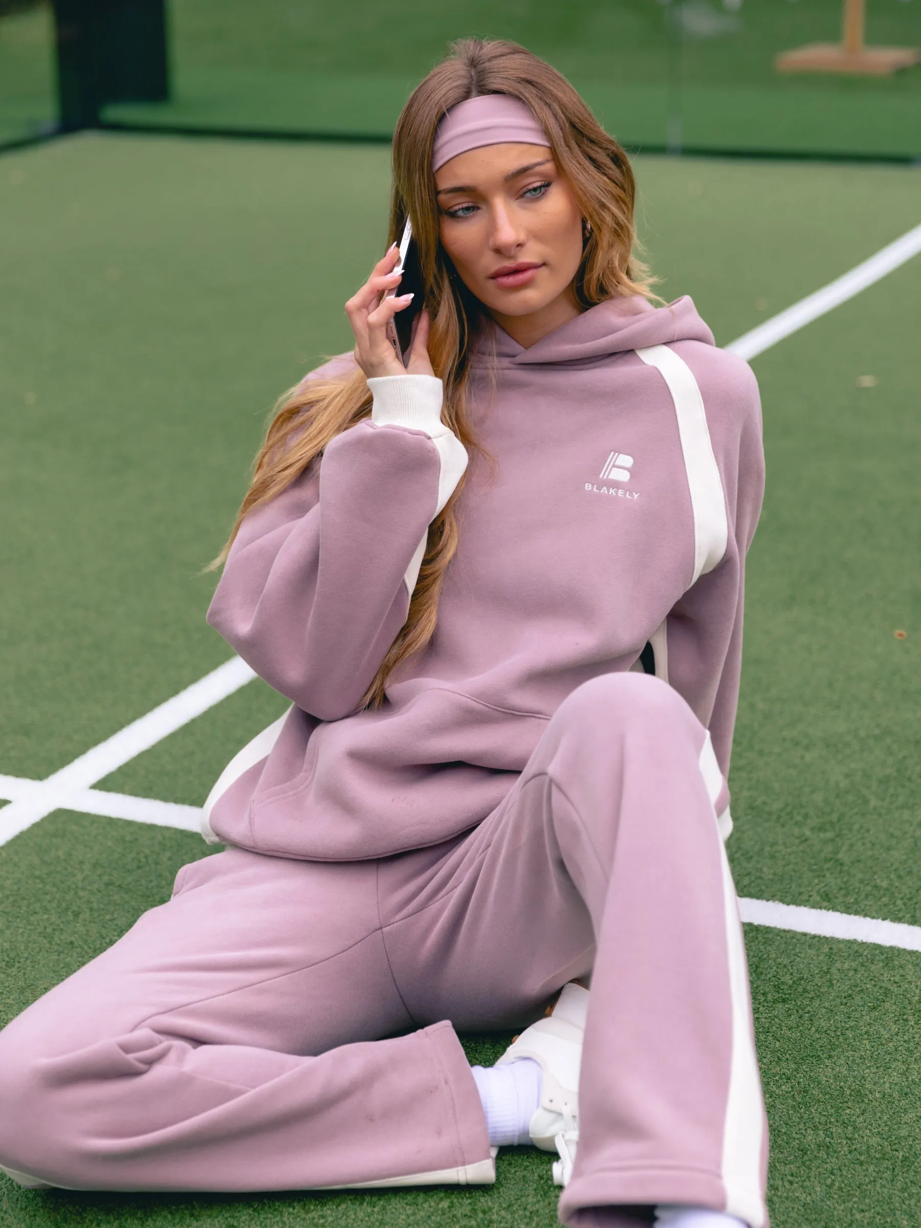 Classic Panel Oversized Hoodie - Dusty Pink sold by Blakely product image thumbnail 3