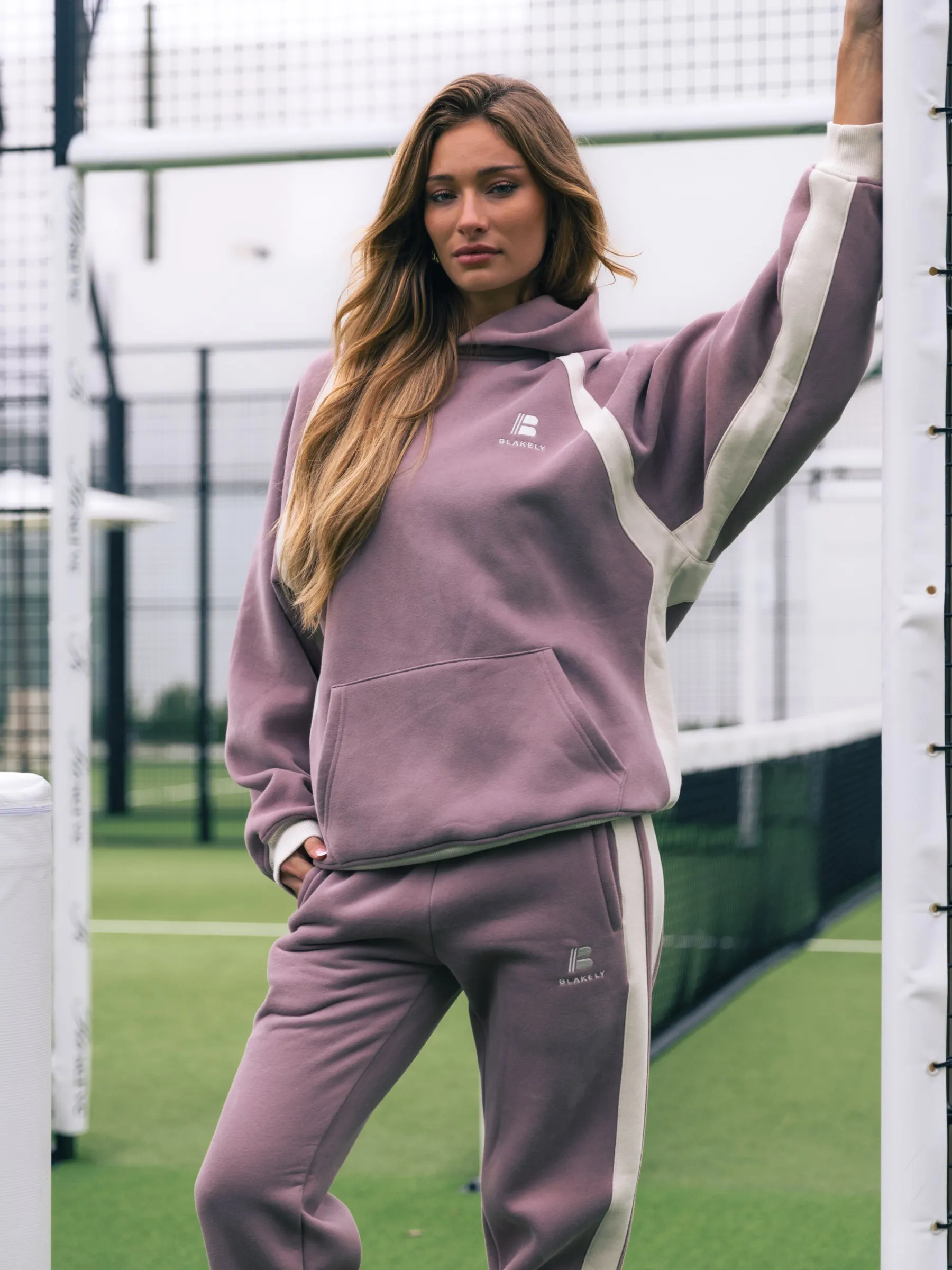 Classic Panel Oversized Hoodie - Dusty Pink sold by Blakely product image thumbnail 4