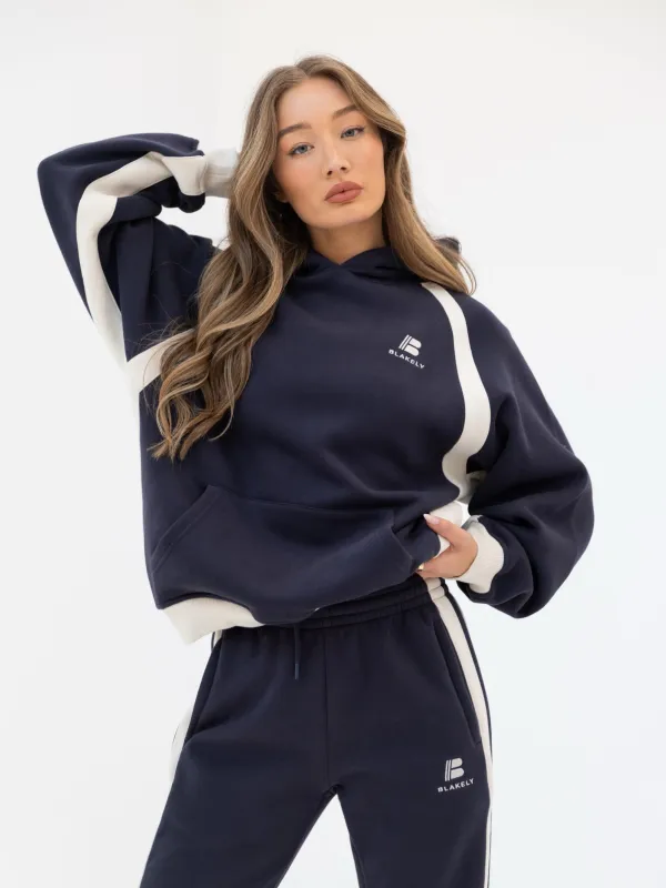 Classic Panel Oversized Hoodie - True Navy sold by Blakely