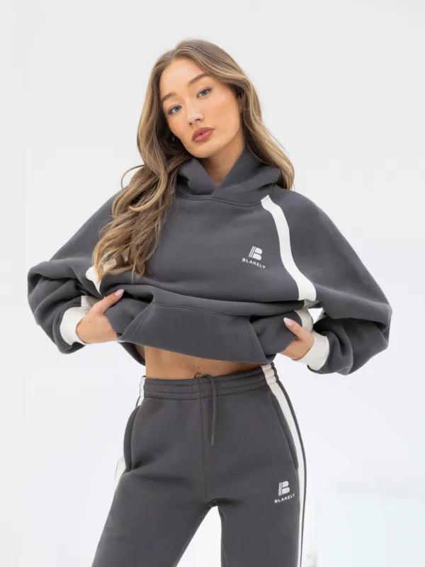 Classic Panel Oversized Hoodie - Charcoal sold by Blakely