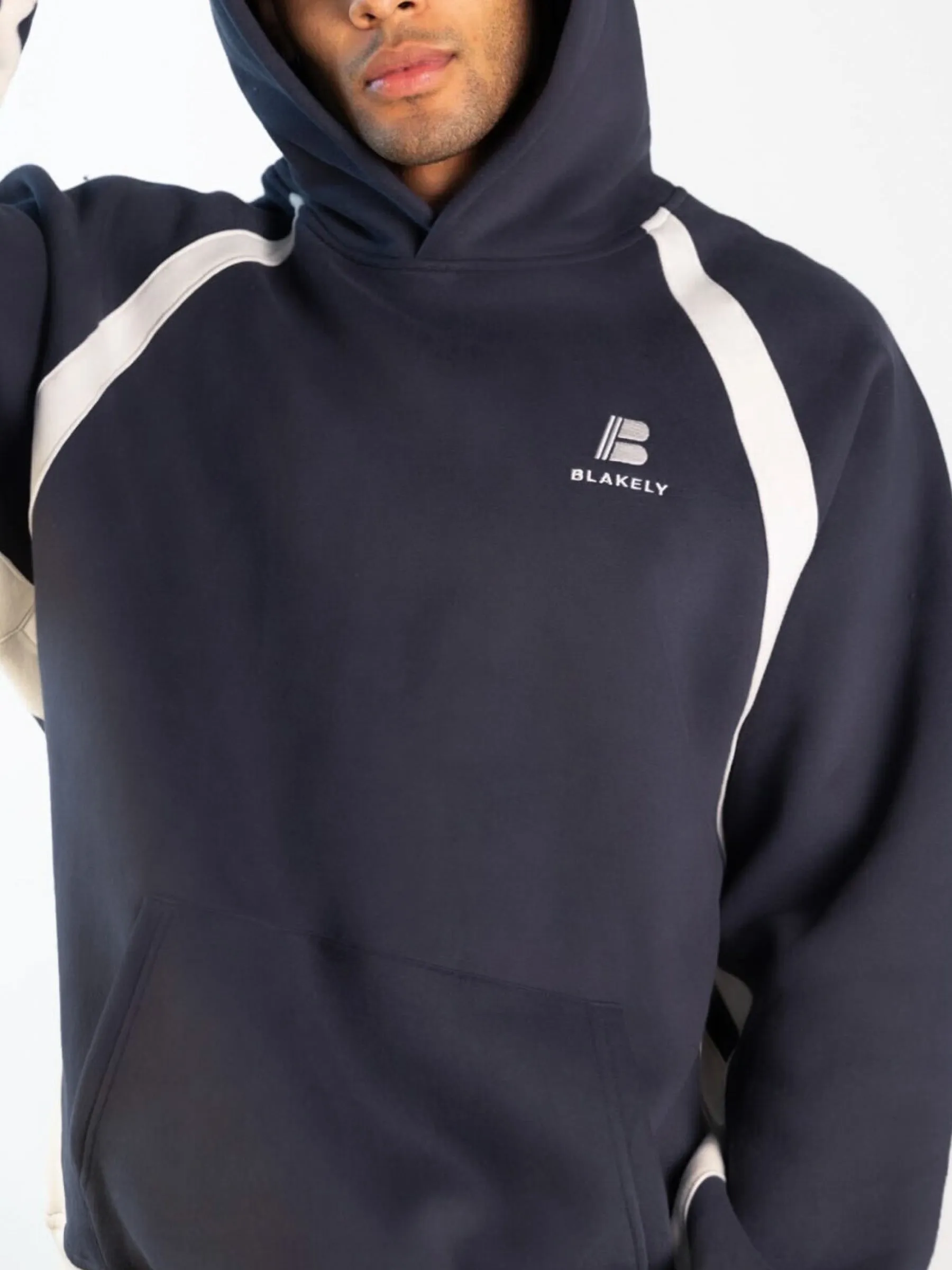 Classic Panel Relaxed Hoodie - True Navy sold by Blakely product image thumbnail 5
