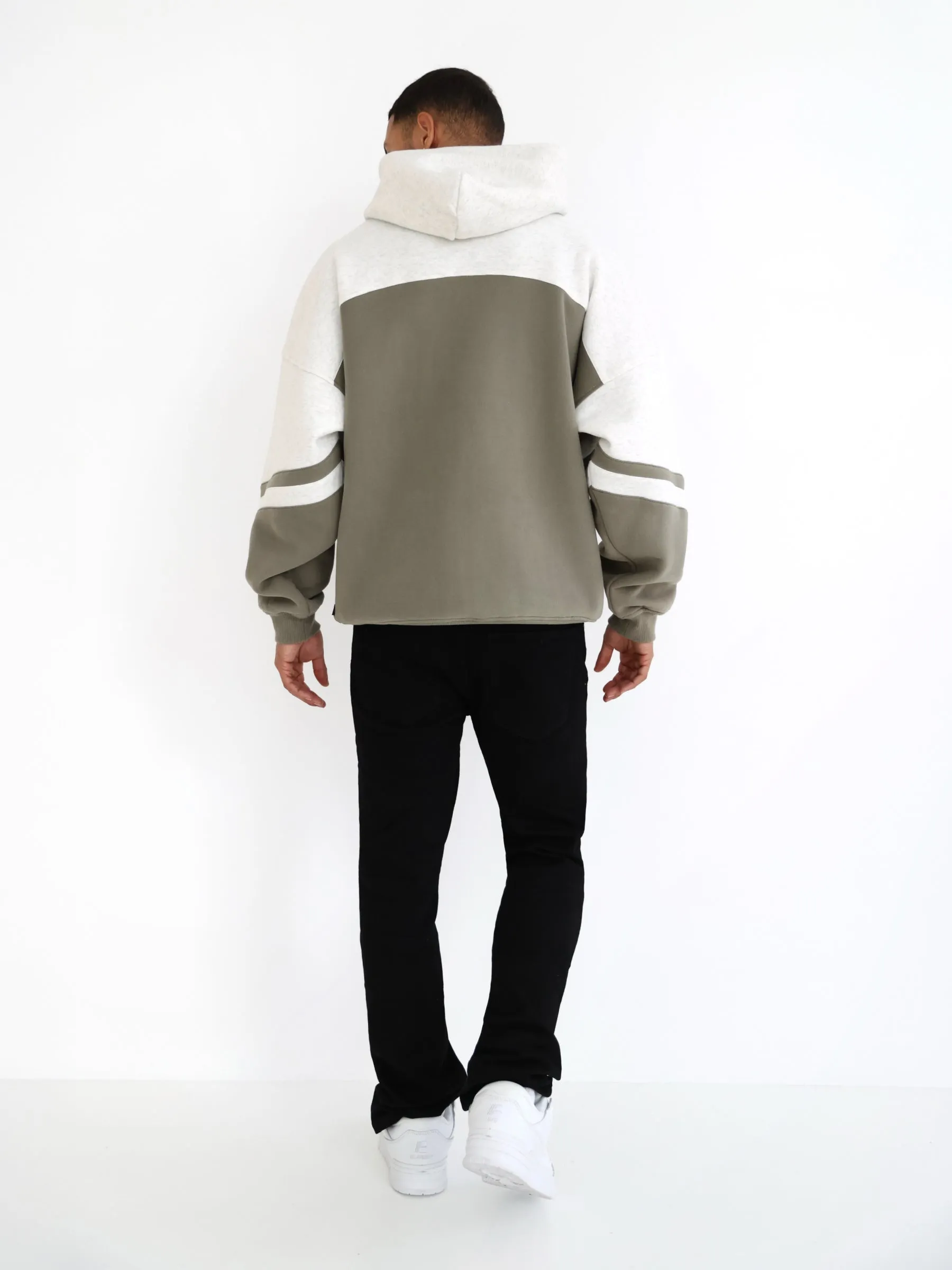 Curved Panel Relaxed Hoodie - Safari Green sold by Blakely product image thumbnail 4